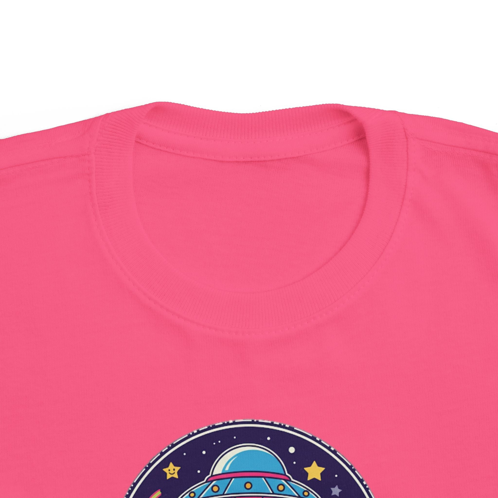 Toddler Tee — Colorful UFO "Out of This World" Space Graphic Printify