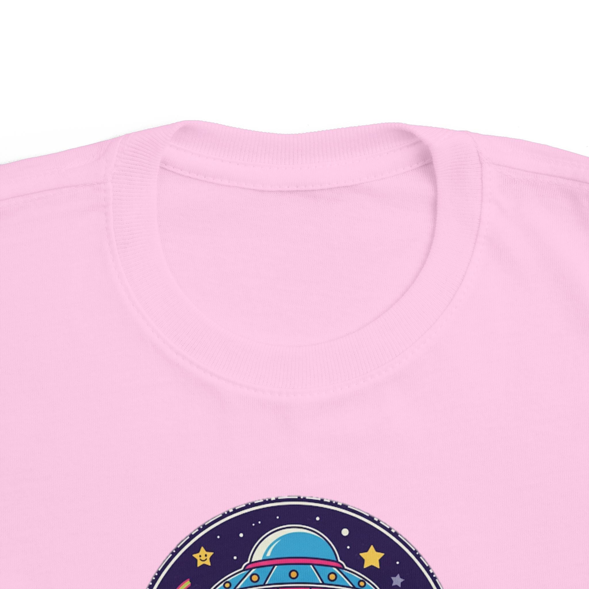 Toddler Tee — Colorful UFO "Out of This World" Space Graphic Printify