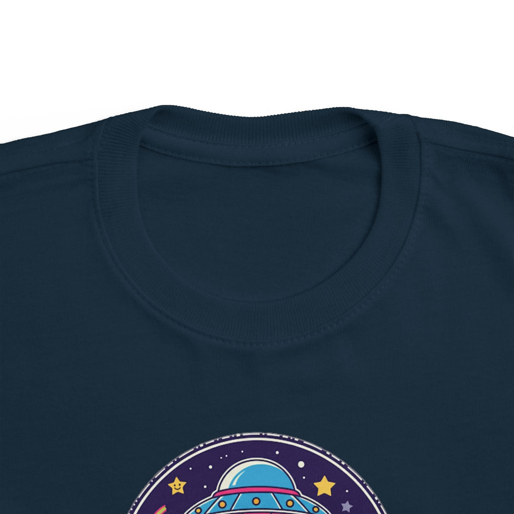 Toddler Tee — Colorful UFO "Out of This World" Space Graphic Printify