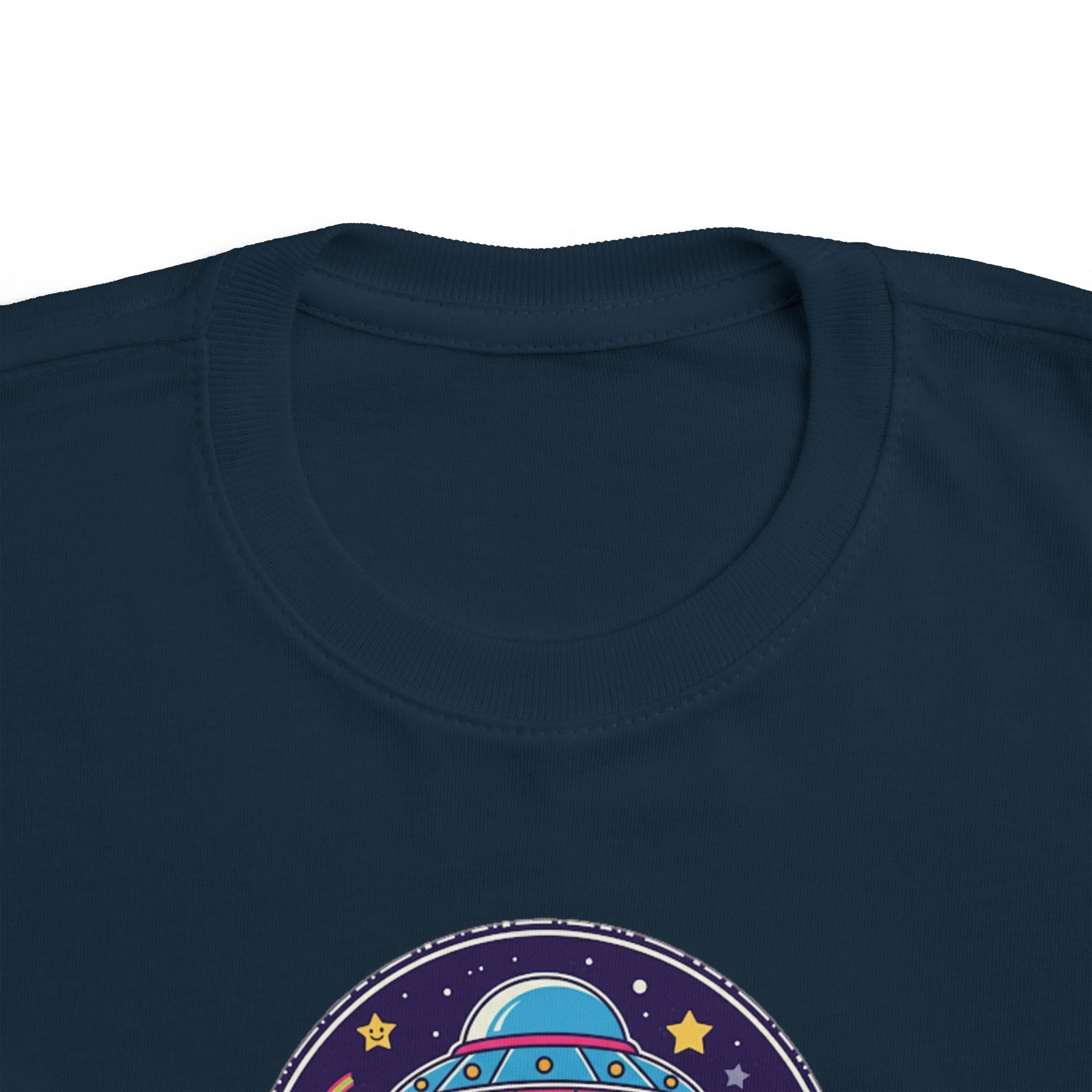 Toddler Tee — Colorful UFO "Out of This World" Space Graphic Printify
