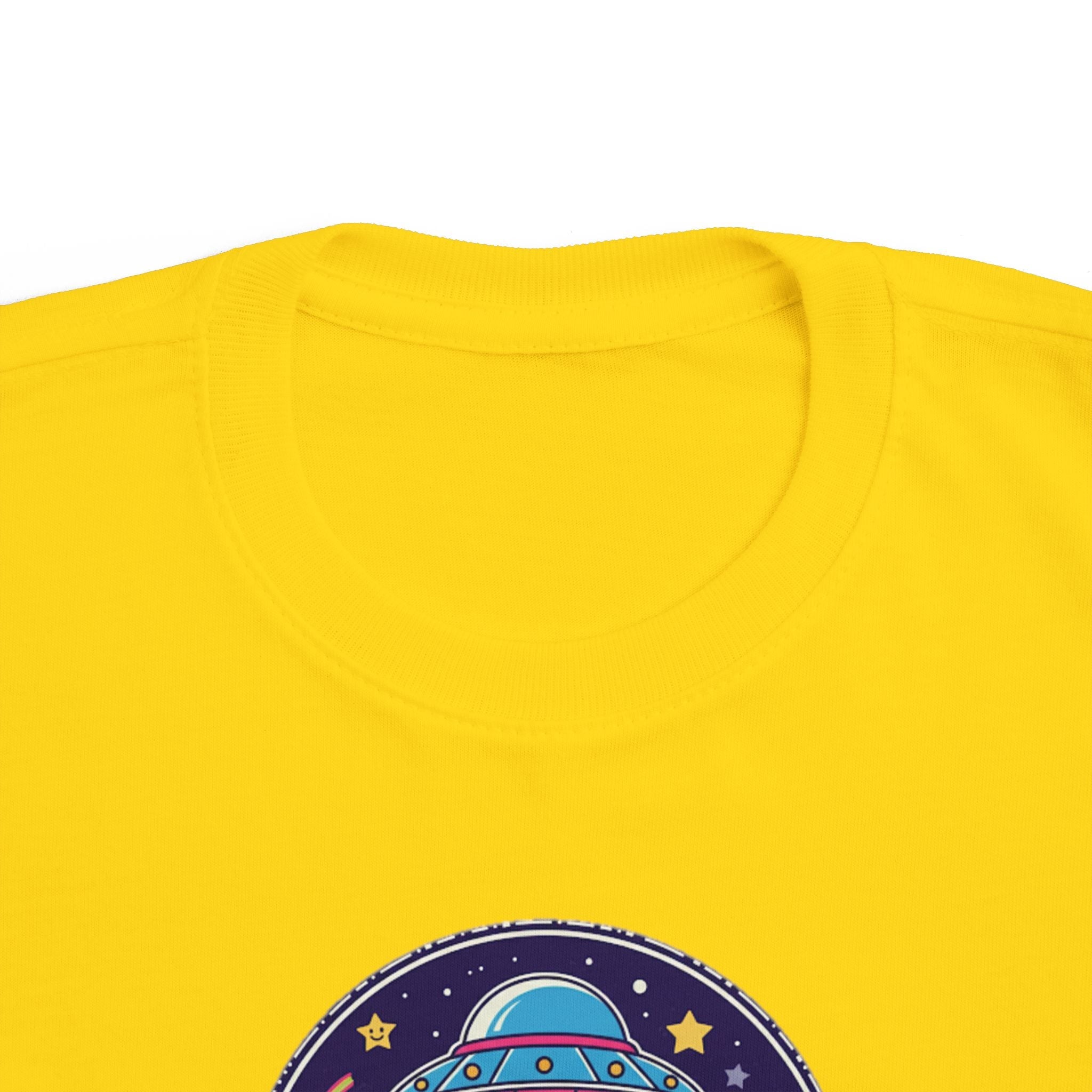 Toddler Tee — Colorful UFO "Out of This World" Space Graphic Printify