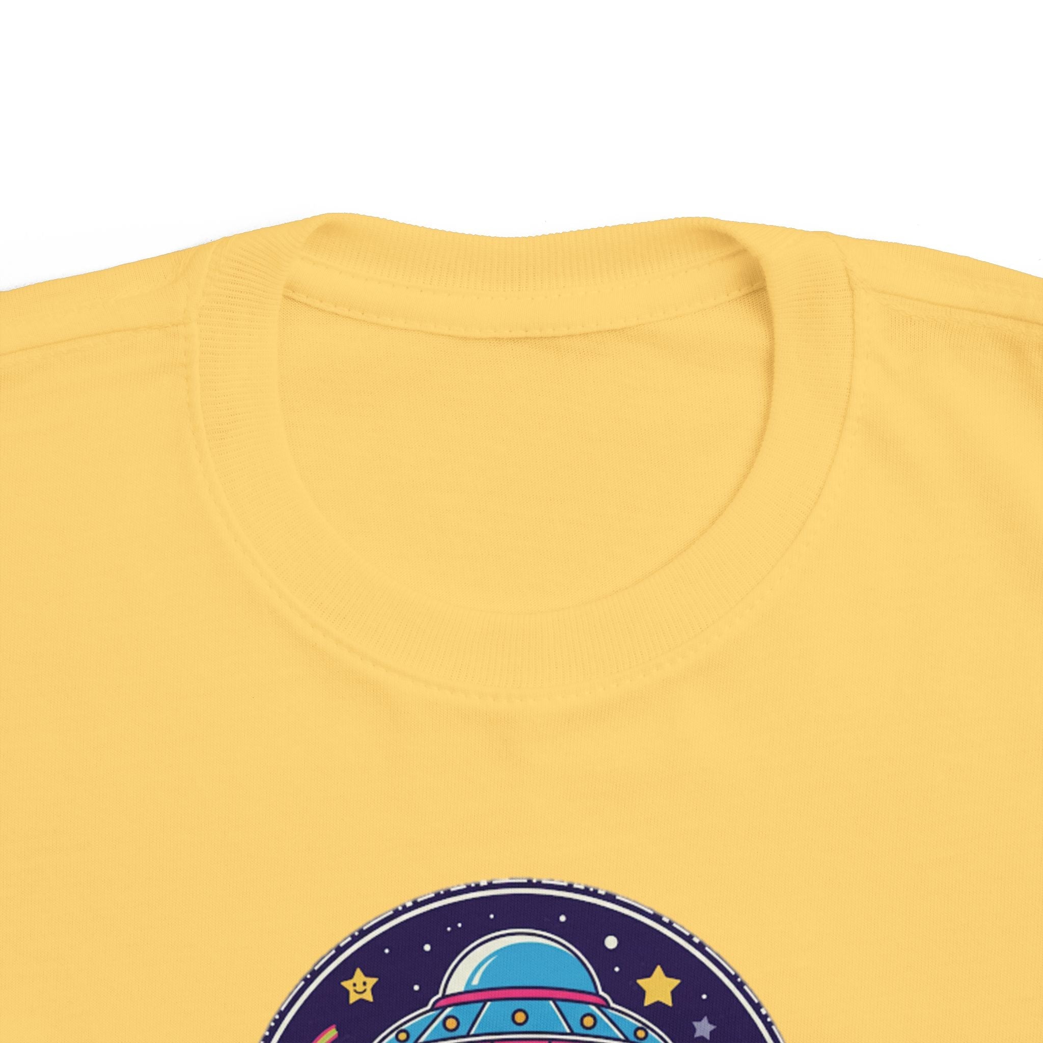 Toddler Tee — Colorful UFO "Out of This World" Space Graphic Printify