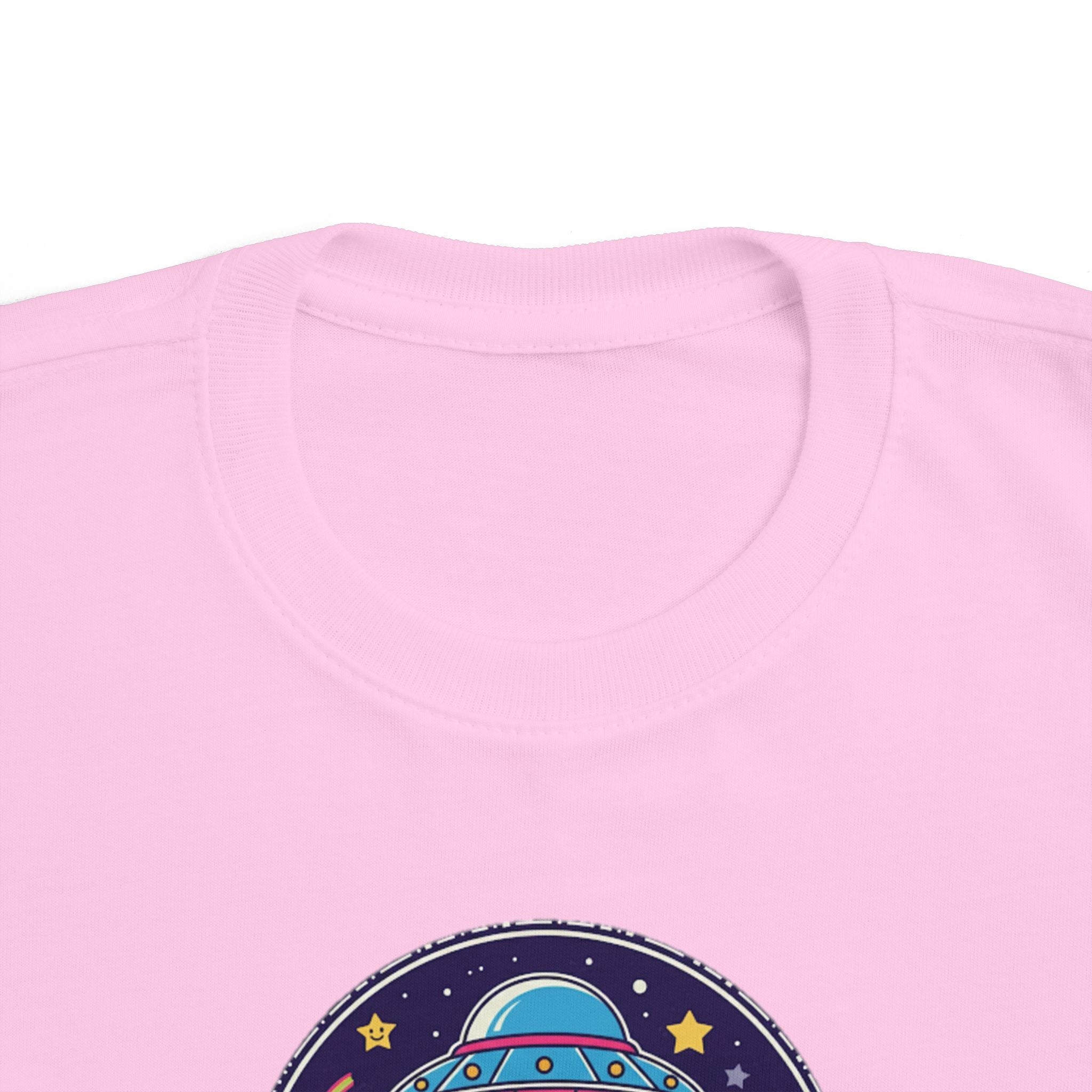 Toddler Tee — Colorful UFO "Out of This World" Space Graphic Printify