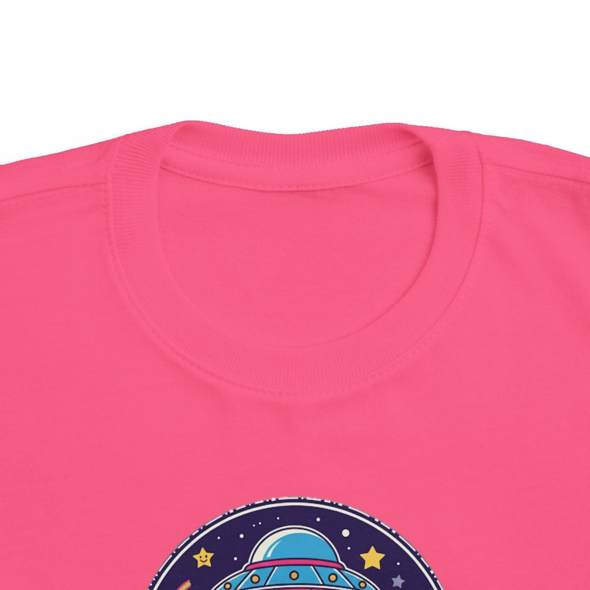 Toddler Tee — Colorful UFO "Out of This World" Space Graphic Printify