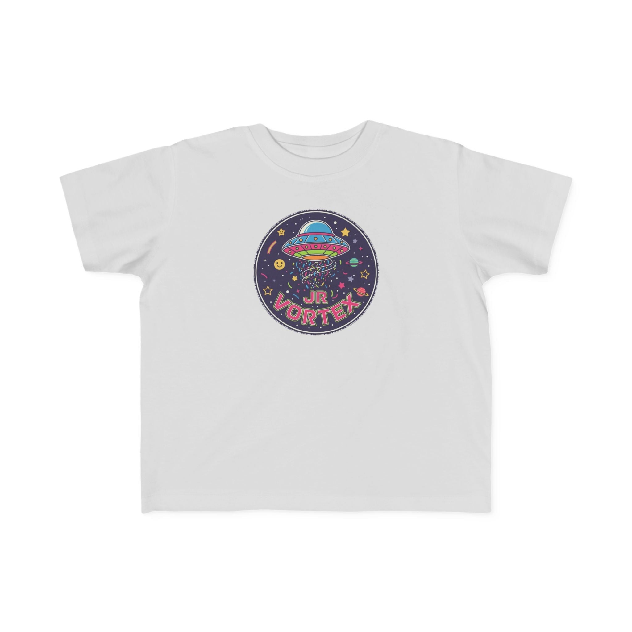 Toddler Tee — Colorful UFO "Out of This World" Space Graphic Printify