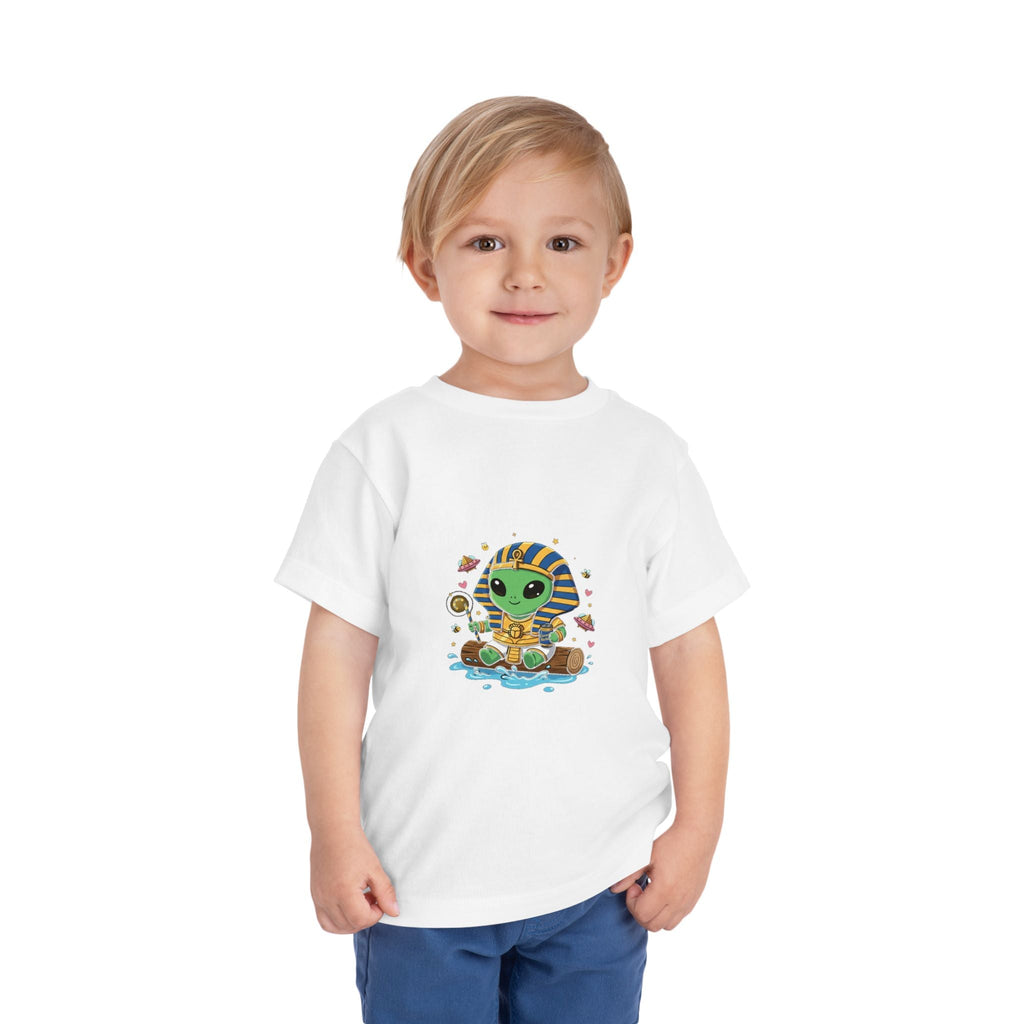 Toddler Tee — Cute Alien Pharaoh Graphic Shirt for Kids Printify
