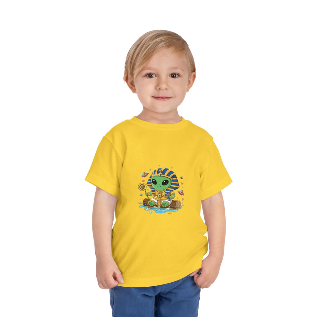 Toddler Tee — Cute Alien Pharaoh Graphic Shirt for Kids Printify