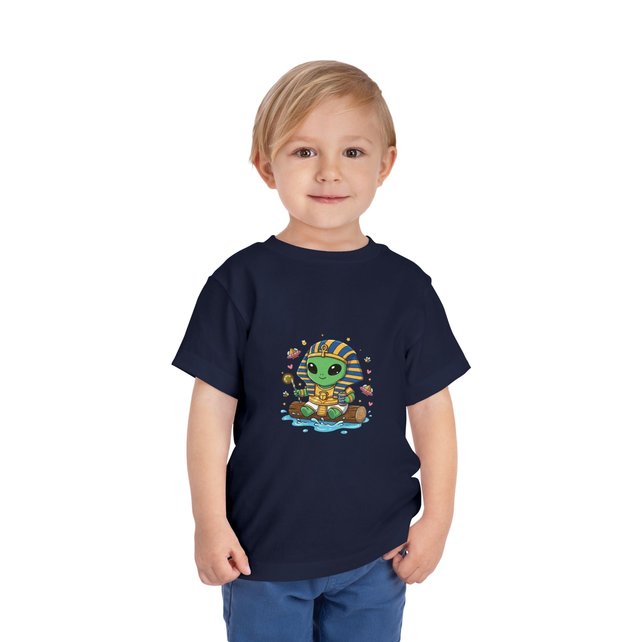 Toddler Tee — Cute Alien Pharaoh Graphic Shirt for Kids Printify