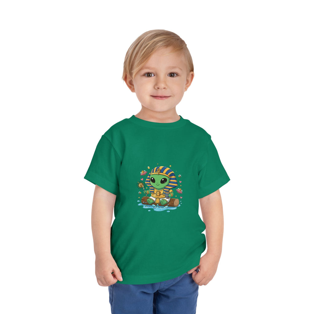 Toddler Tee — Cute Alien Pharaoh Graphic Shirt for Kids Printify