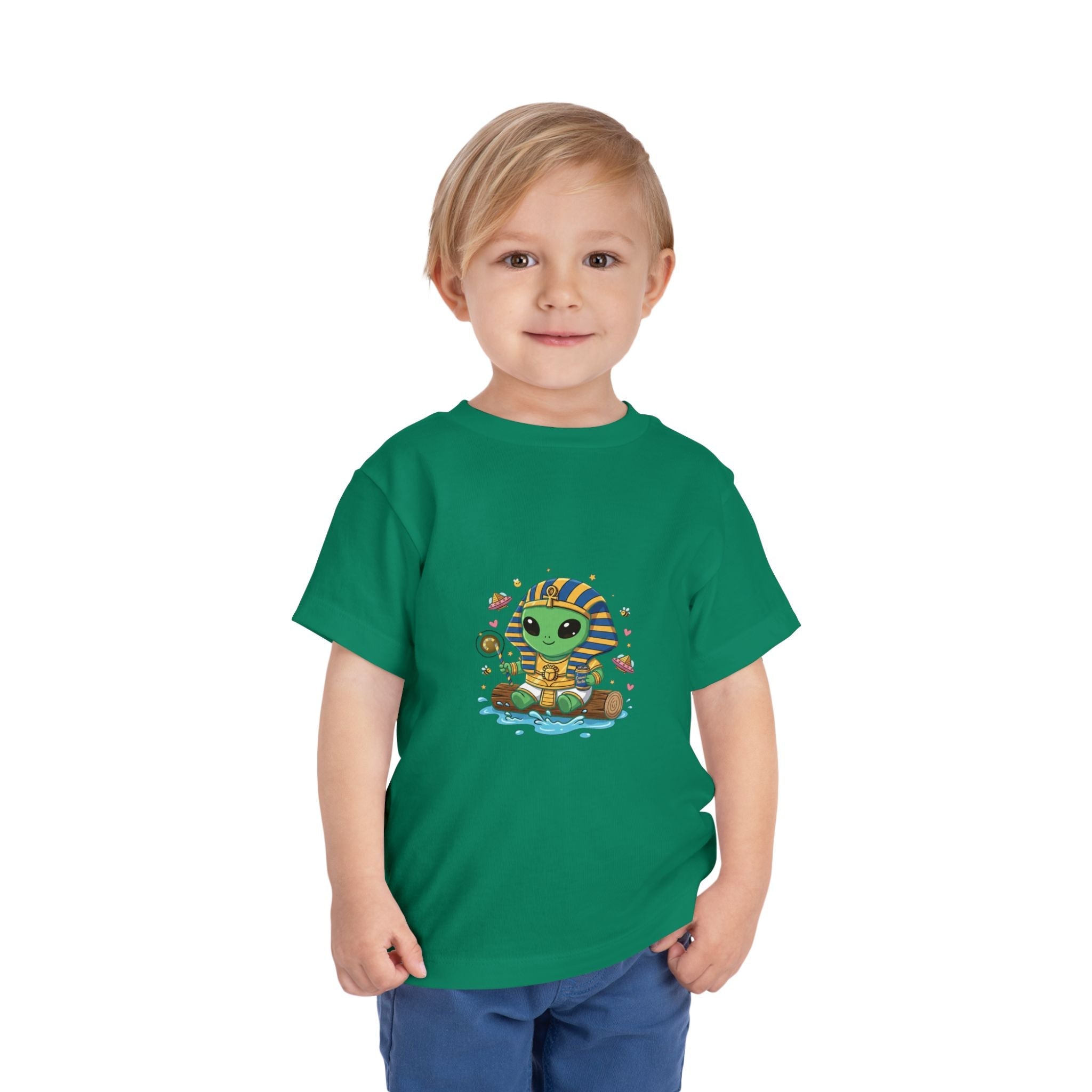 Toddler Tee — Cute Alien Pharaoh Graphic Shirt for Kids Printify