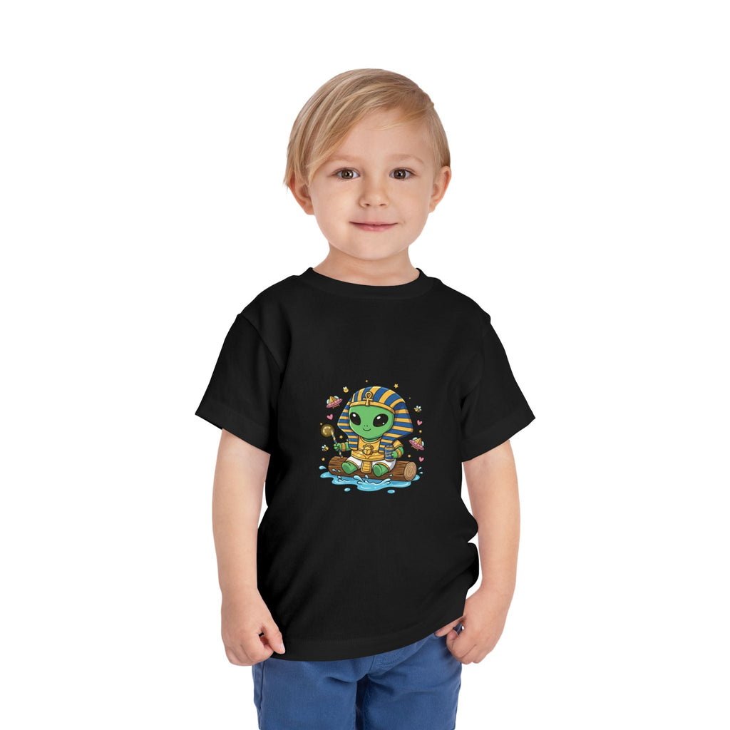 Toddler Tee — Cute Alien Pharaoh Graphic Shirt for Kids Printify