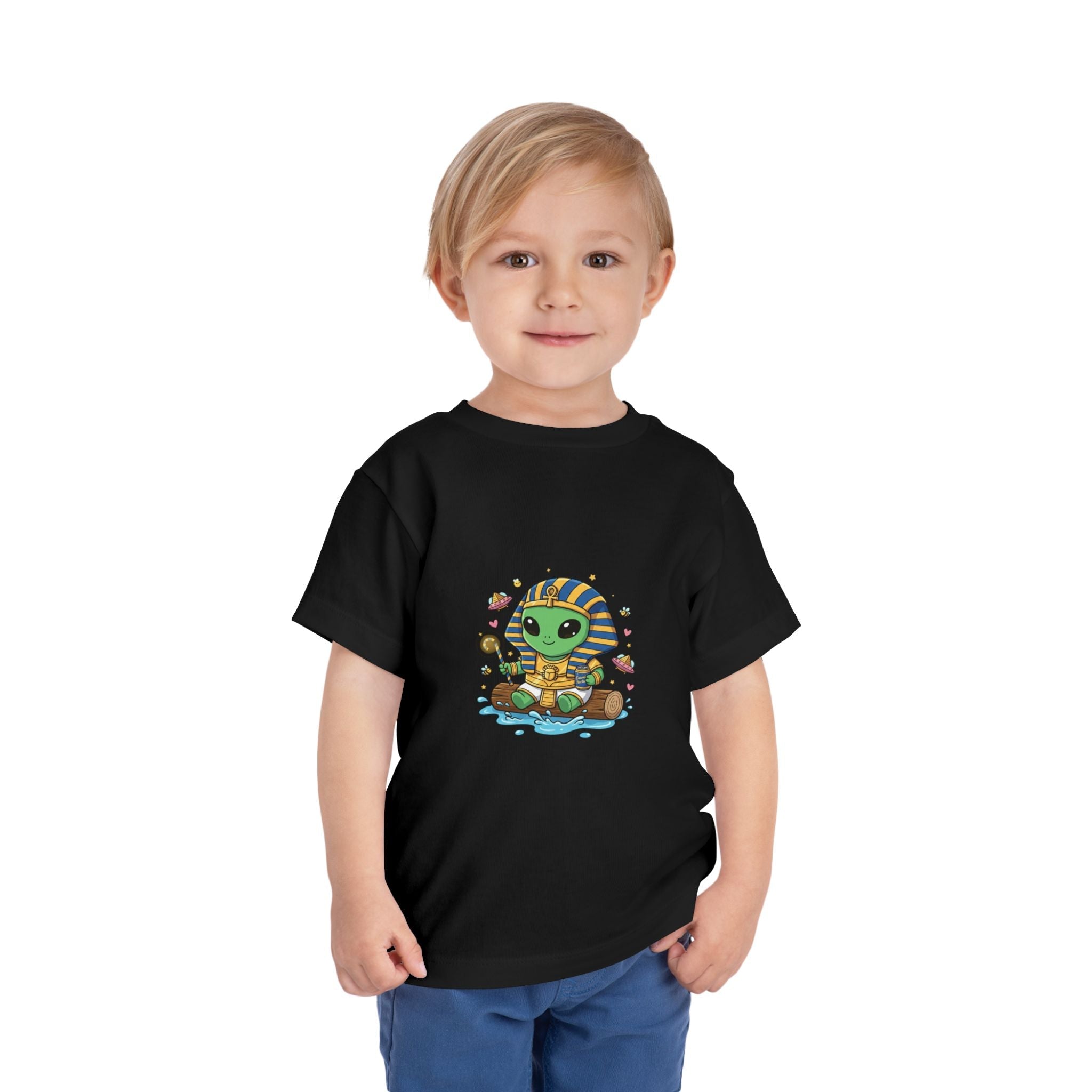 Toddler Tee — Cute Alien Pharaoh Graphic Shirt for Kids Printify