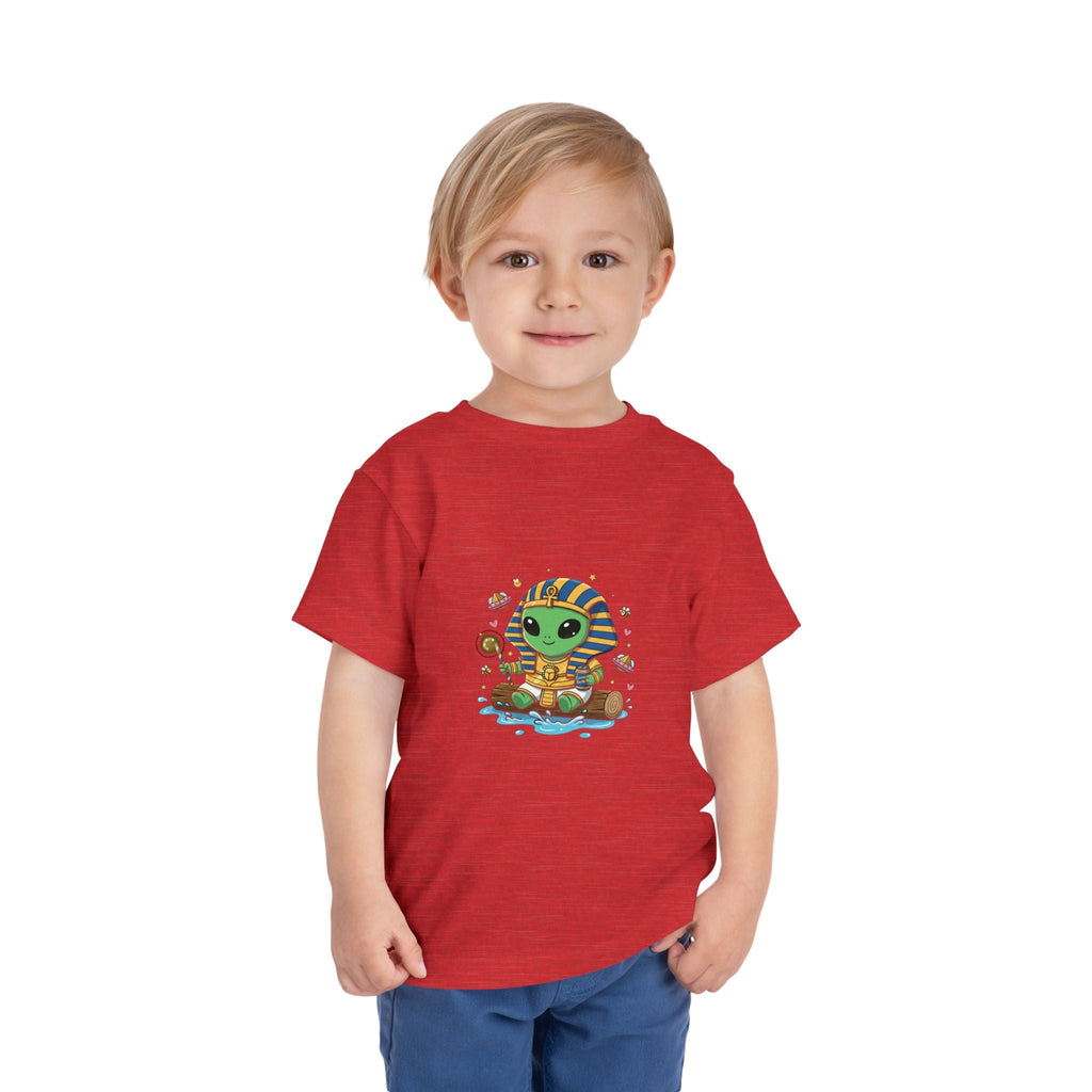 Toddler Tee — Cute Alien Pharaoh Graphic Shirt for Kids Printify