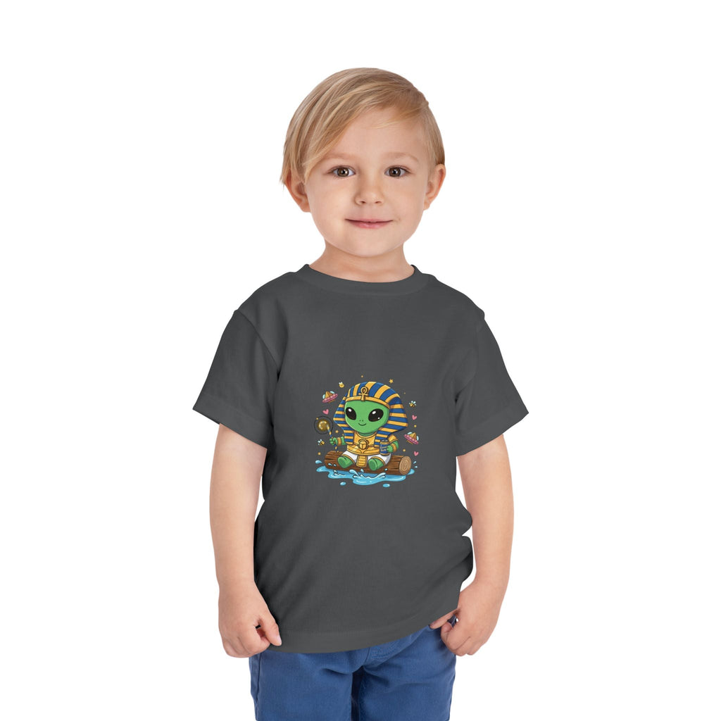 Toddler Tee — Cute Alien Pharaoh Graphic Shirt for Kids Printify