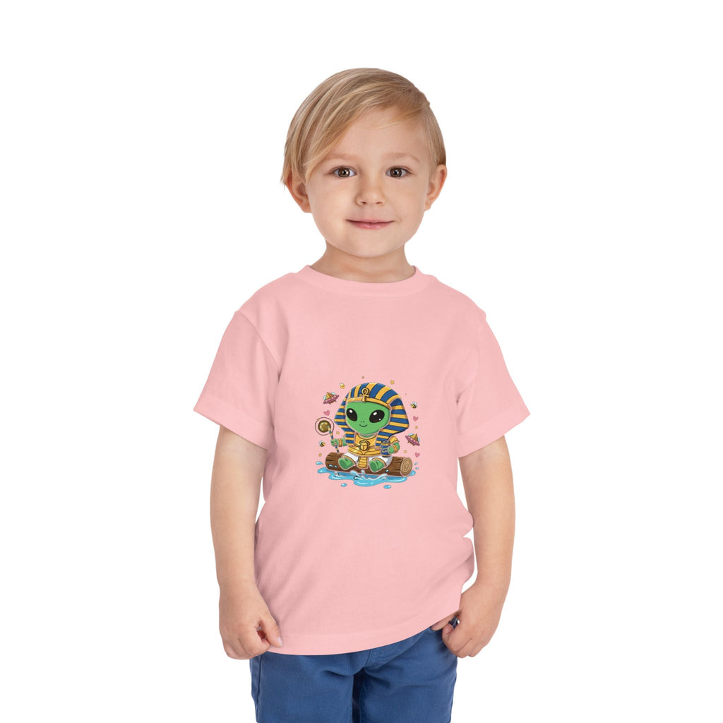 Toddler Tee — Cute Alien Pharaoh Graphic Shirt for Kids Printify