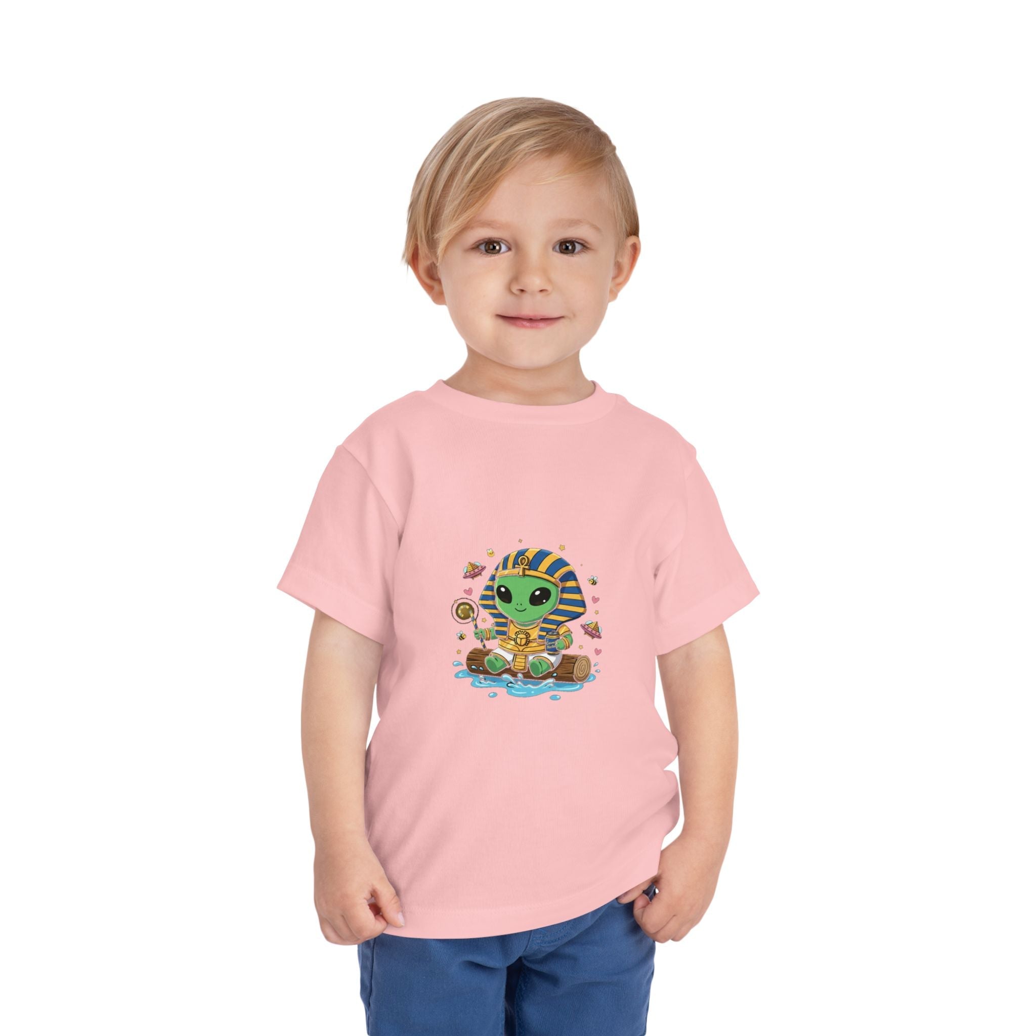 Toddler Tee — Cute Alien Pharaoh Graphic Shirt for Kids Printify