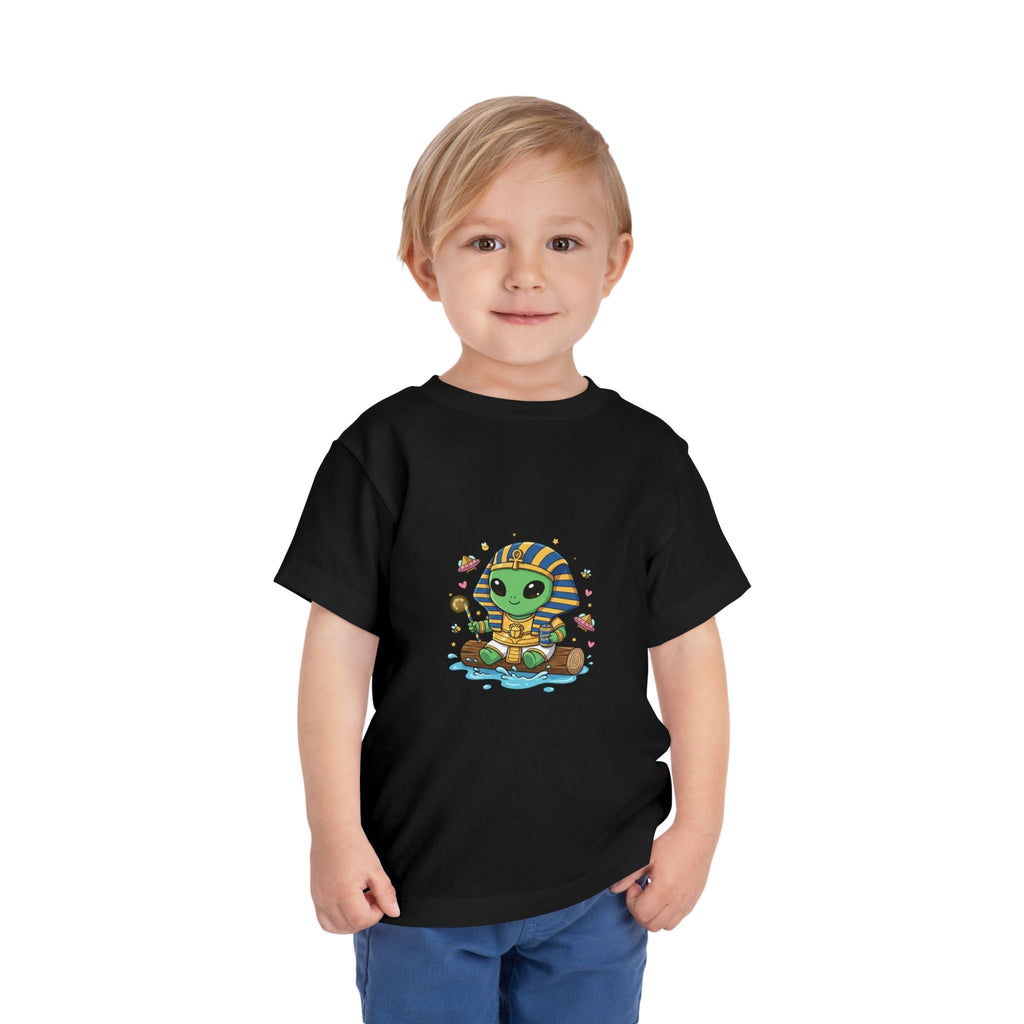 Toddler Tee — Cute Alien Pharaoh Graphic Shirt for Kids Printify