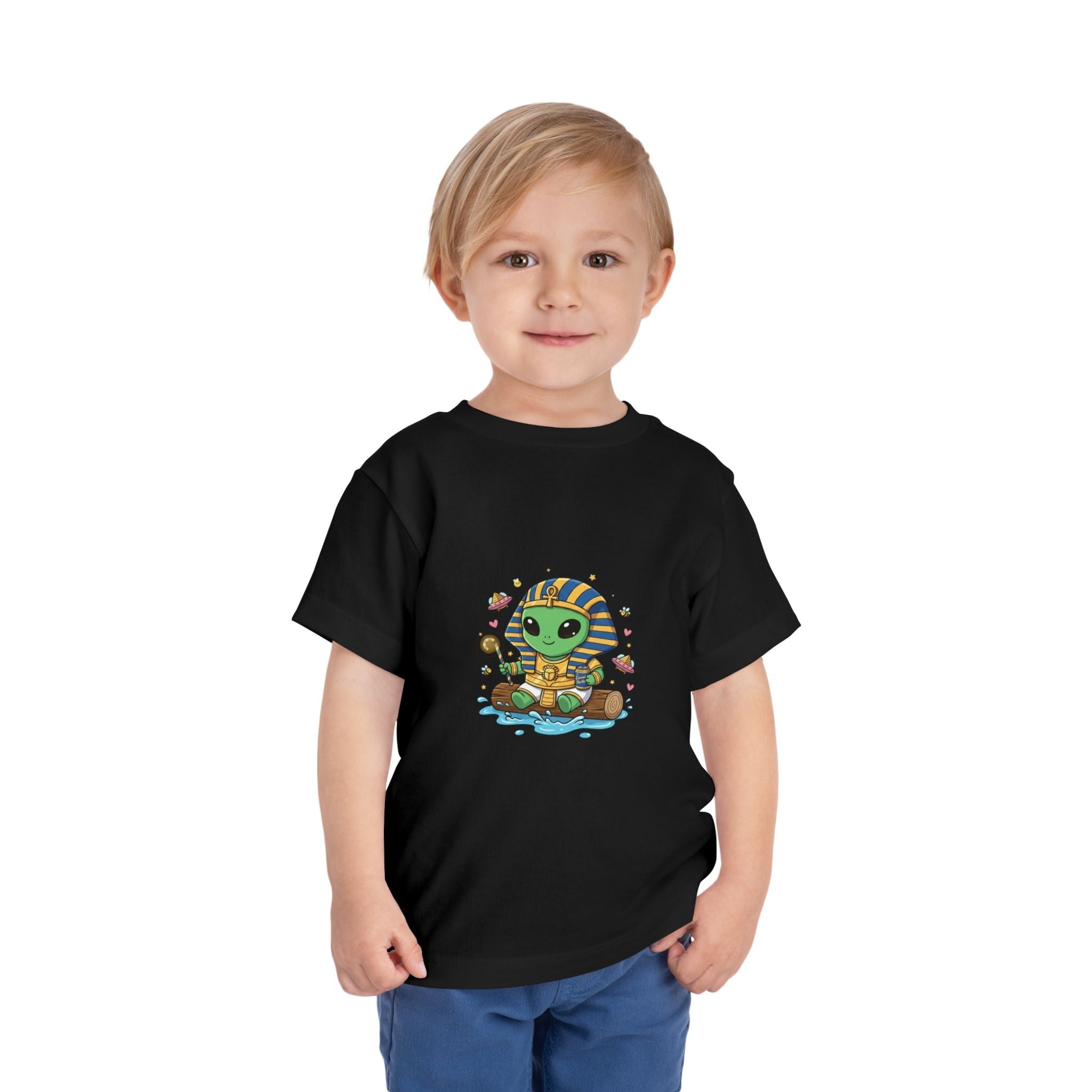 Toddler Tee — Cute Alien Pharaoh Graphic Shirt for Kids Printify