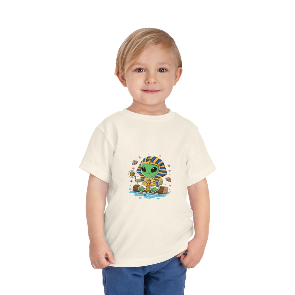 Toddler Tee — Cute Alien Pharaoh Graphic Shirt for Kids Printify