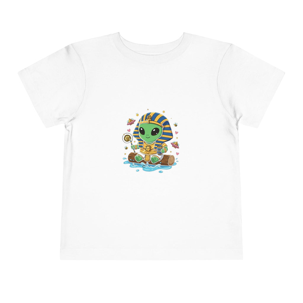 Toddler Tee — Cute Alien Pharaoh Graphic Shirt for Kids Printify