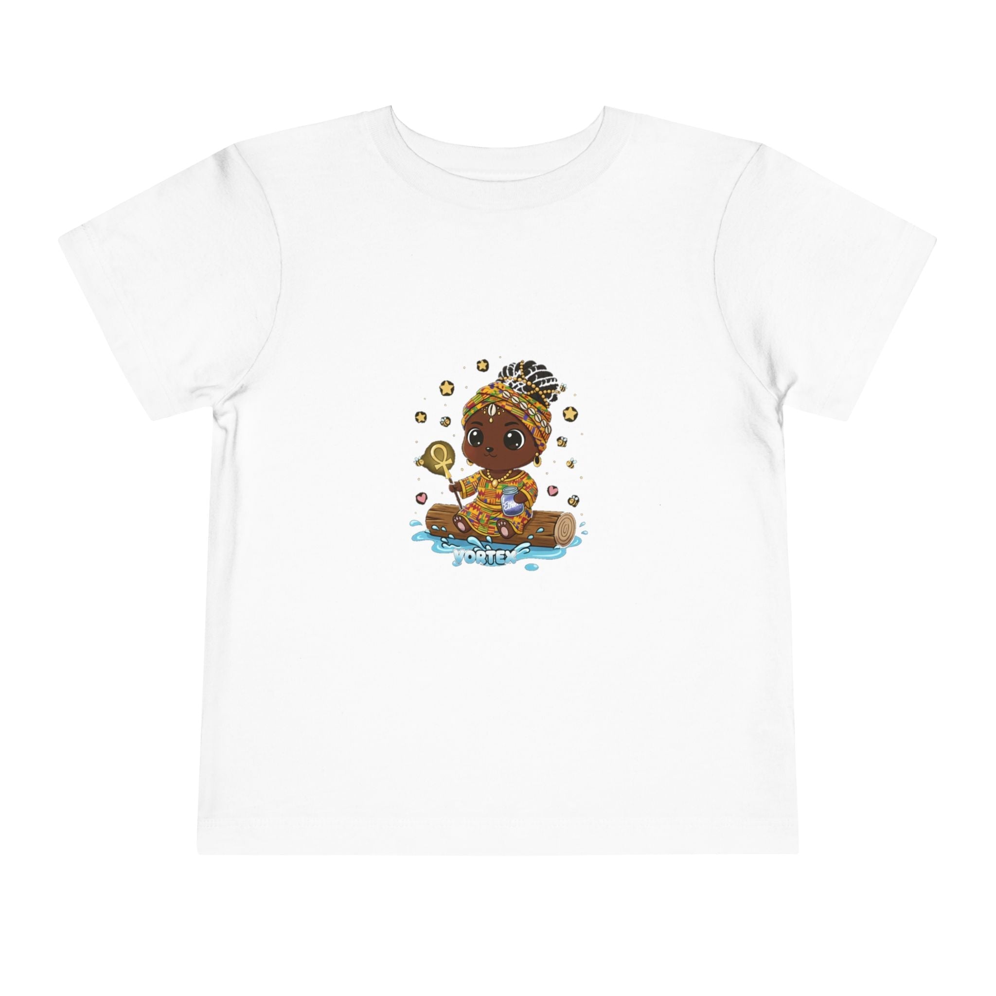 Toddler Tee – Cute Baby Pirate with Treasure Chest Graphic Printify