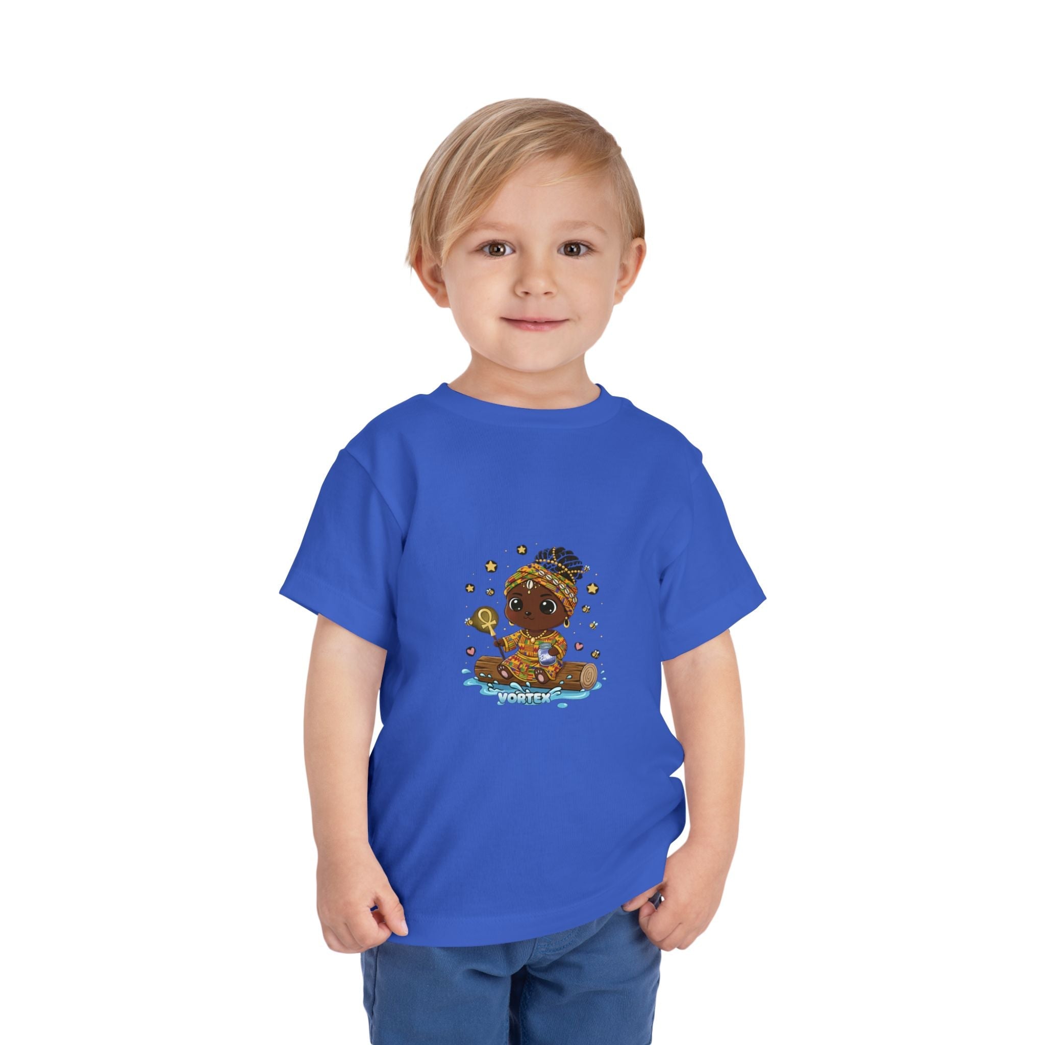 Toddler Tee – Cute Baby Pirate with Treasure Chest Graphic Printify