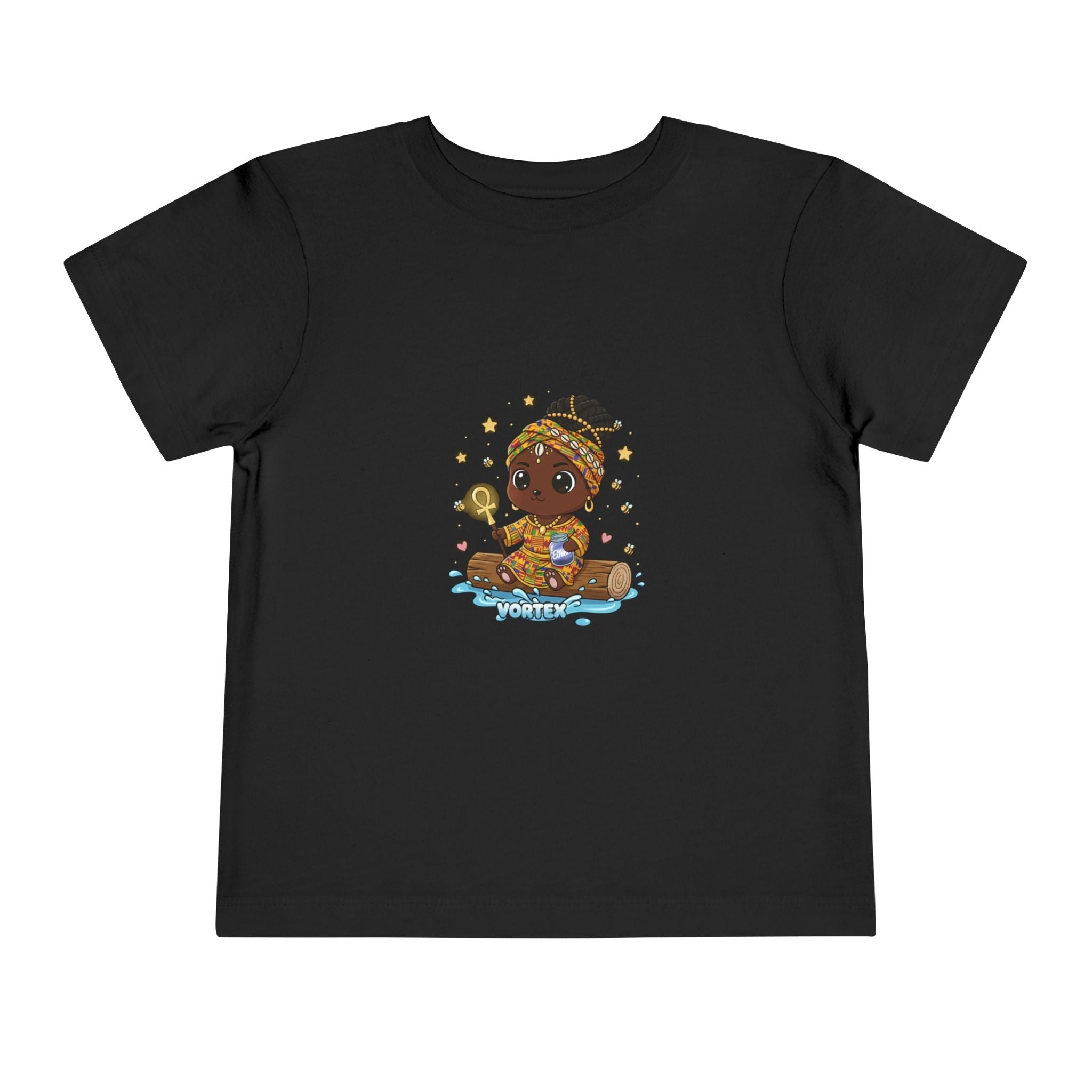 Toddler Tee – Cute Baby Pirate with Treasure Chest Graphic Printify