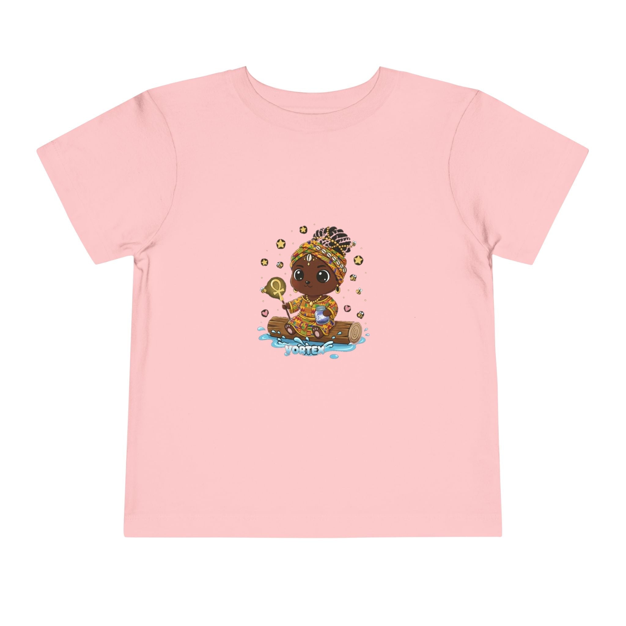 Toddler Tee – Cute Baby Pirate with Treasure Chest Graphic Printify