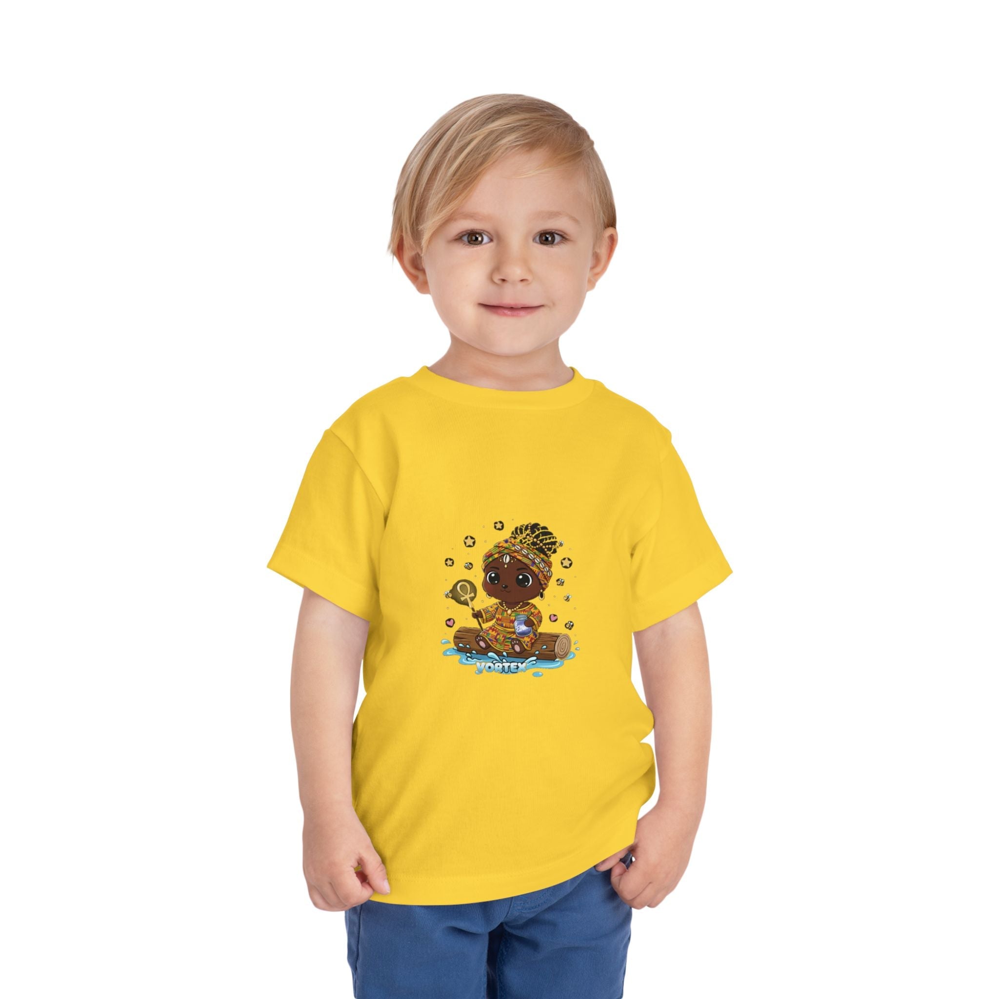 Toddler Tee – Cute Baby Pirate with Treasure Chest Graphic Printify