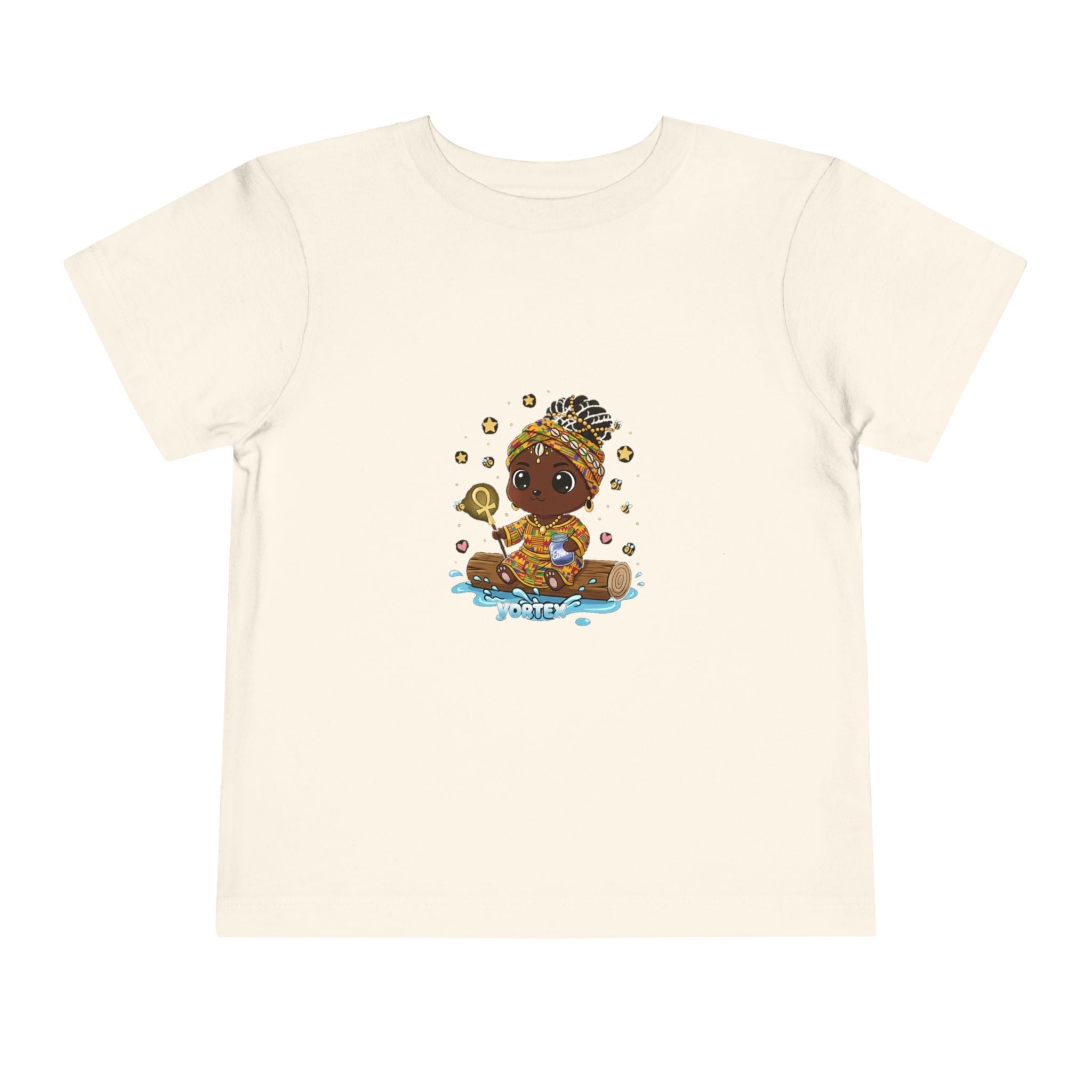 Toddler Tee – Cute Baby Pirate with Treasure Chest Graphic Printify