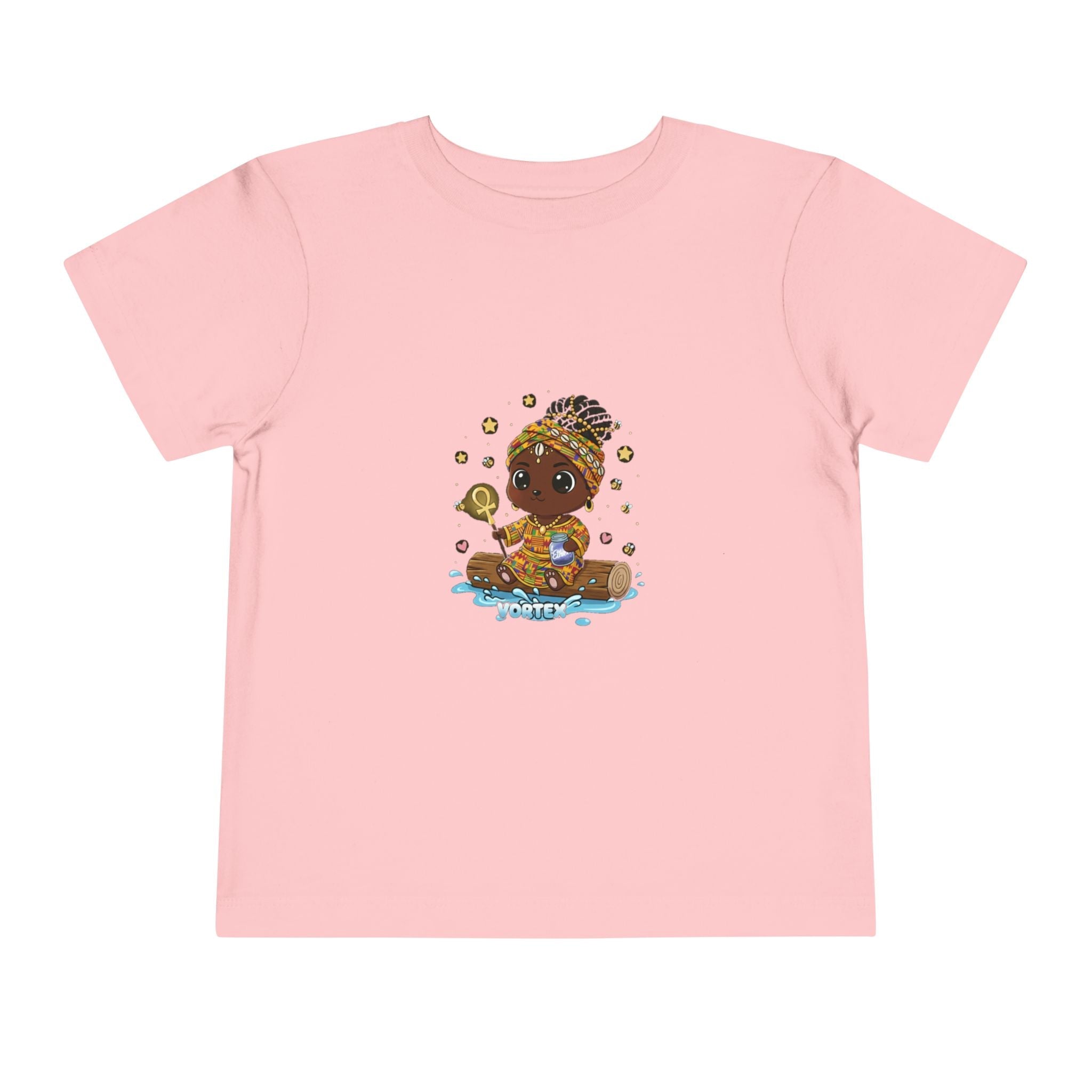 Toddler Tee – Cute Baby Pirate with Treasure Chest Graphic Printify