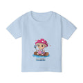 Toddler T‑Shirt — Cute Pink Mushroom Character "Vortex" Kids Tee Printify