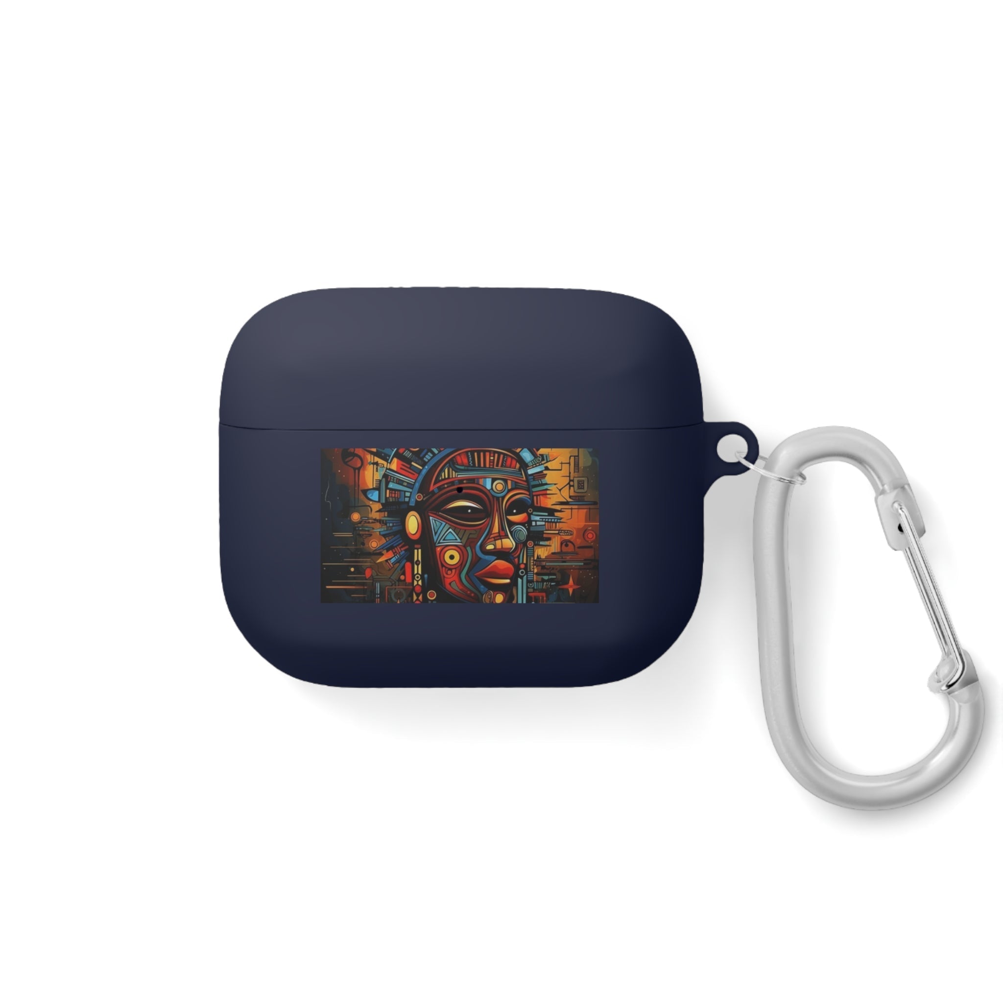 Tribal AirPods Case Cover, Unique Wireless Earbud Holder, Gift for Music Lovers, Vibrant Art Accessory, Great for Festivals Printify