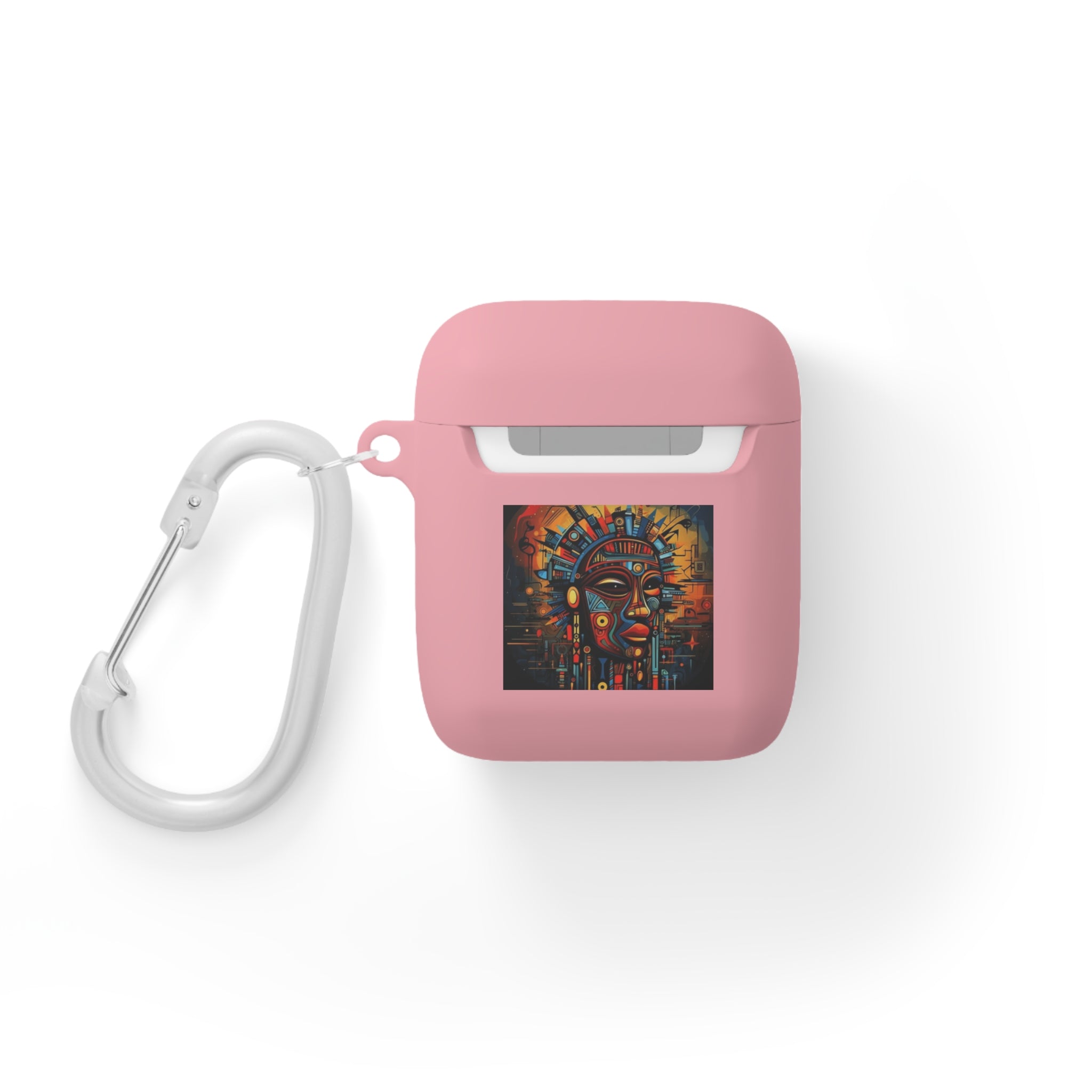 Tribal AirPods Case Cover, Unique Wireless Earbud Holder, Gift for Music Lovers, Vibrant Art Accessory, Great for Festivals Printify