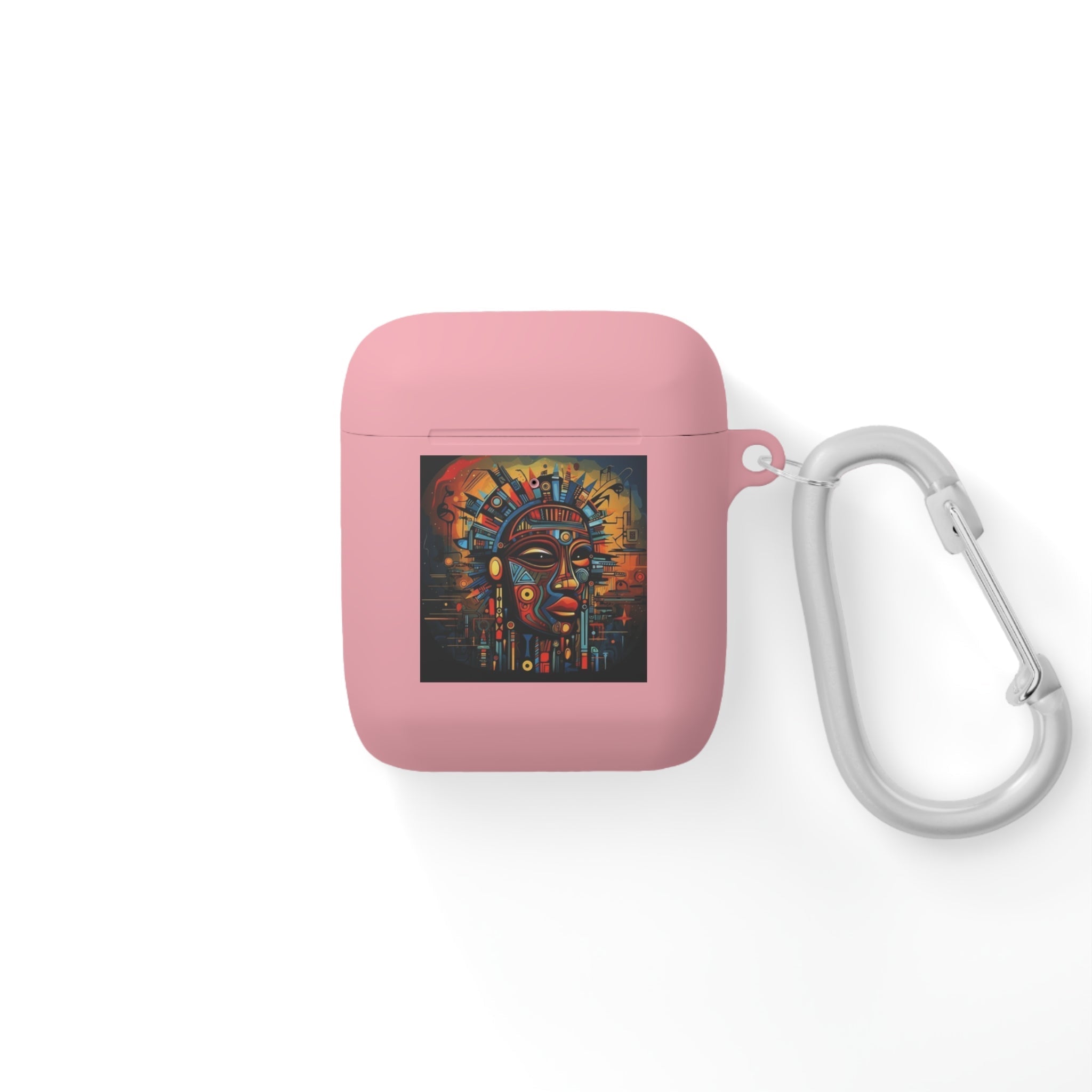 Tribal AirPods Case Cover, Unique Wireless Earbud Holder, Gift for Music Lovers, Vibrant Art Accessory, Great for Festivals Printify