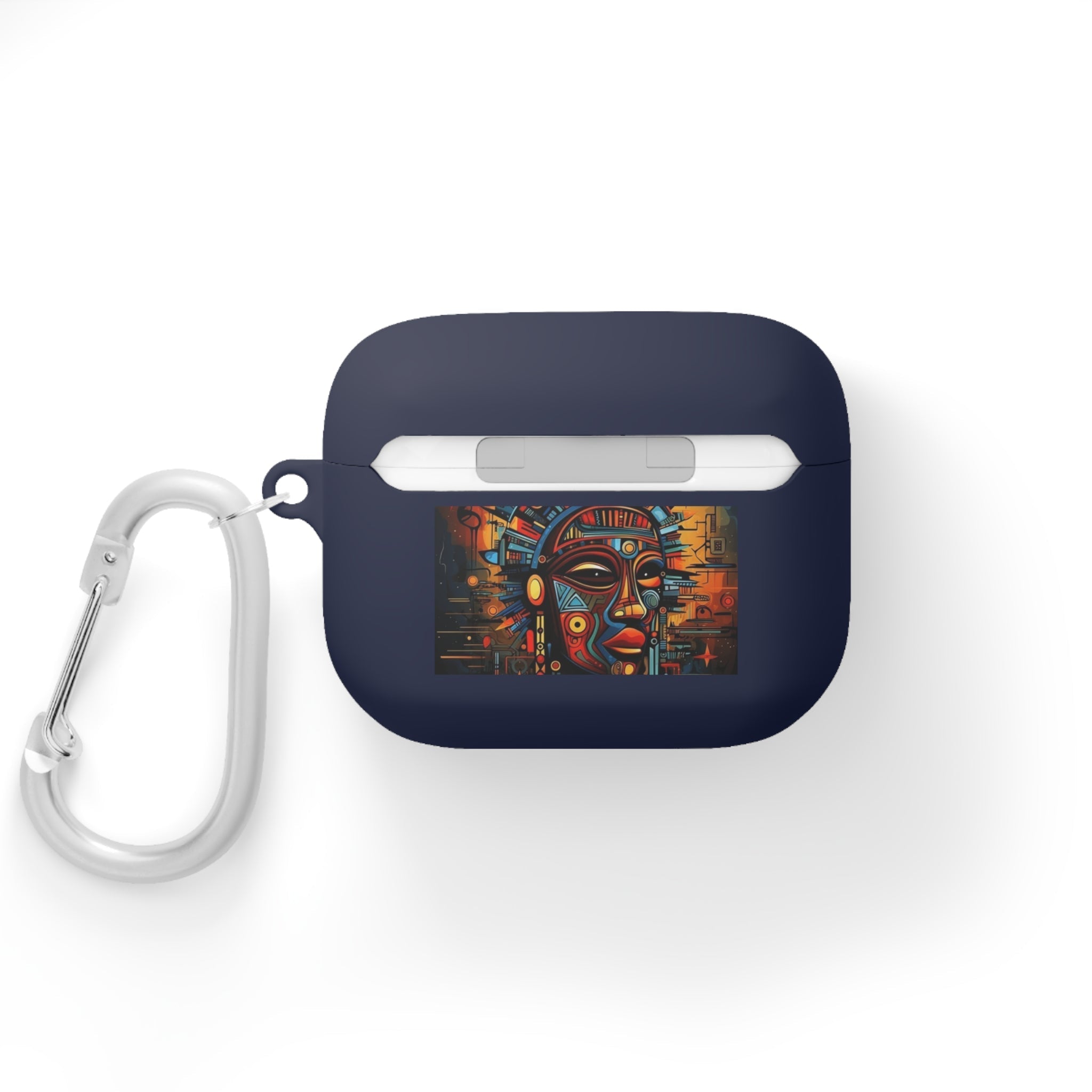 Tribal AirPods Case Cover, Unique Wireless Earbud Holder, Gift for Music Lovers, Vibrant Art Accessory, Great for Festivals Printify