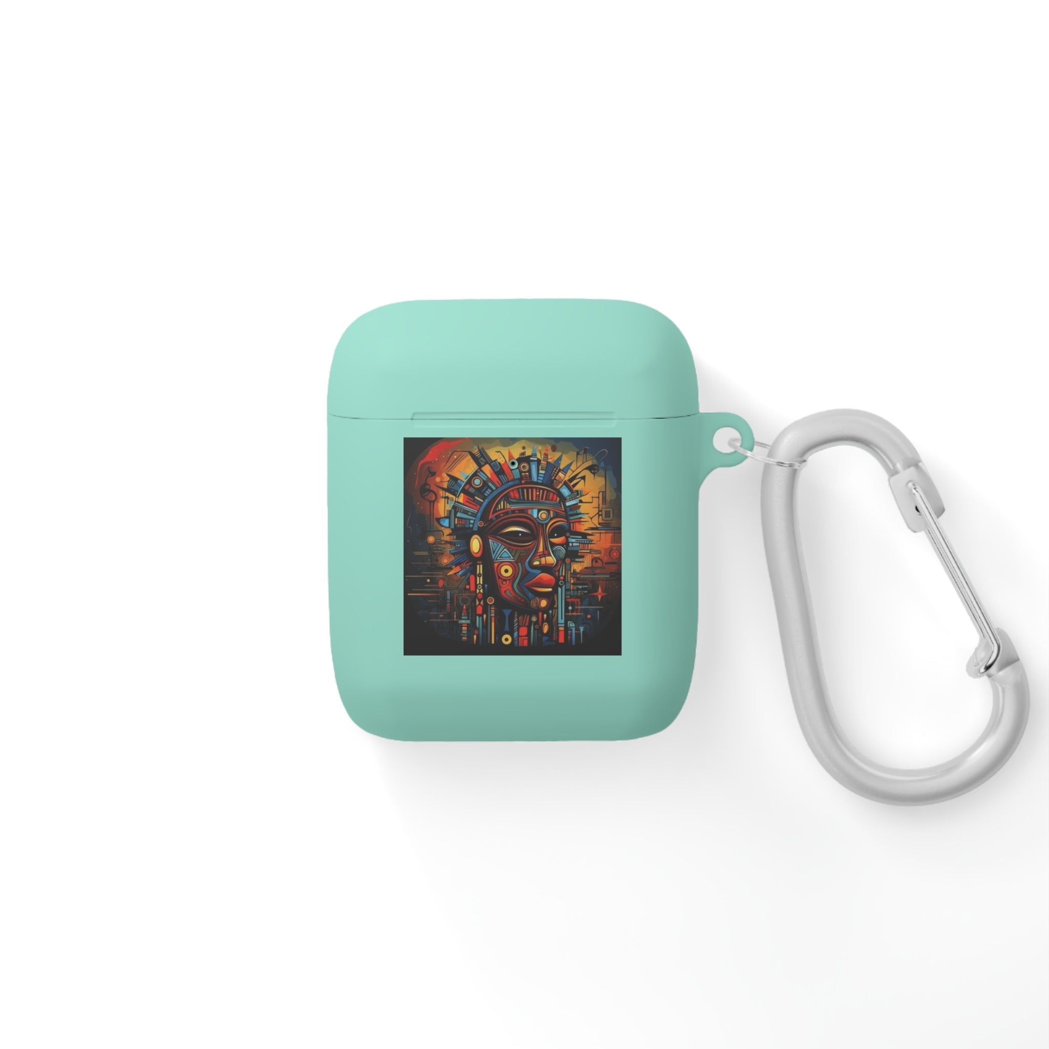 Tribal AirPods Case Cover, Unique Wireless Earbud Holder, Gift for Music Lovers, Vibrant Art Accessory, Great for Festivals Printify