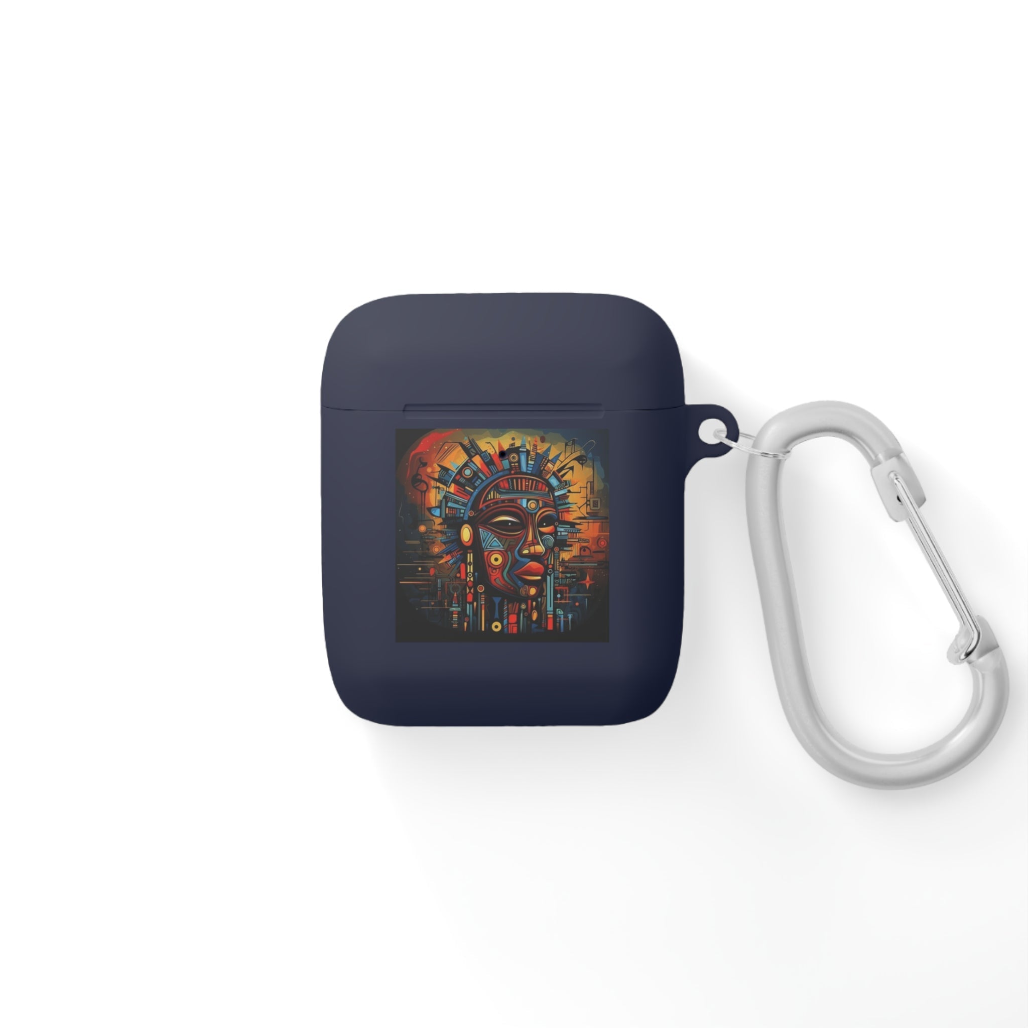 Tribal AirPods Case Cover, Unique Wireless Earbud Holder, Gift for Music Lovers, Vibrant Art Accessory, Great for Festivals Printify