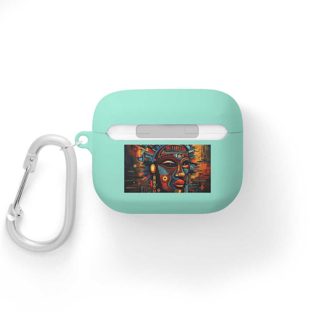 Tribal AirPods Case Cover, Unique Wireless Earbud Holder, Gift for Music Lovers, Vibrant Art Accessory, Great for Festivals Printify
