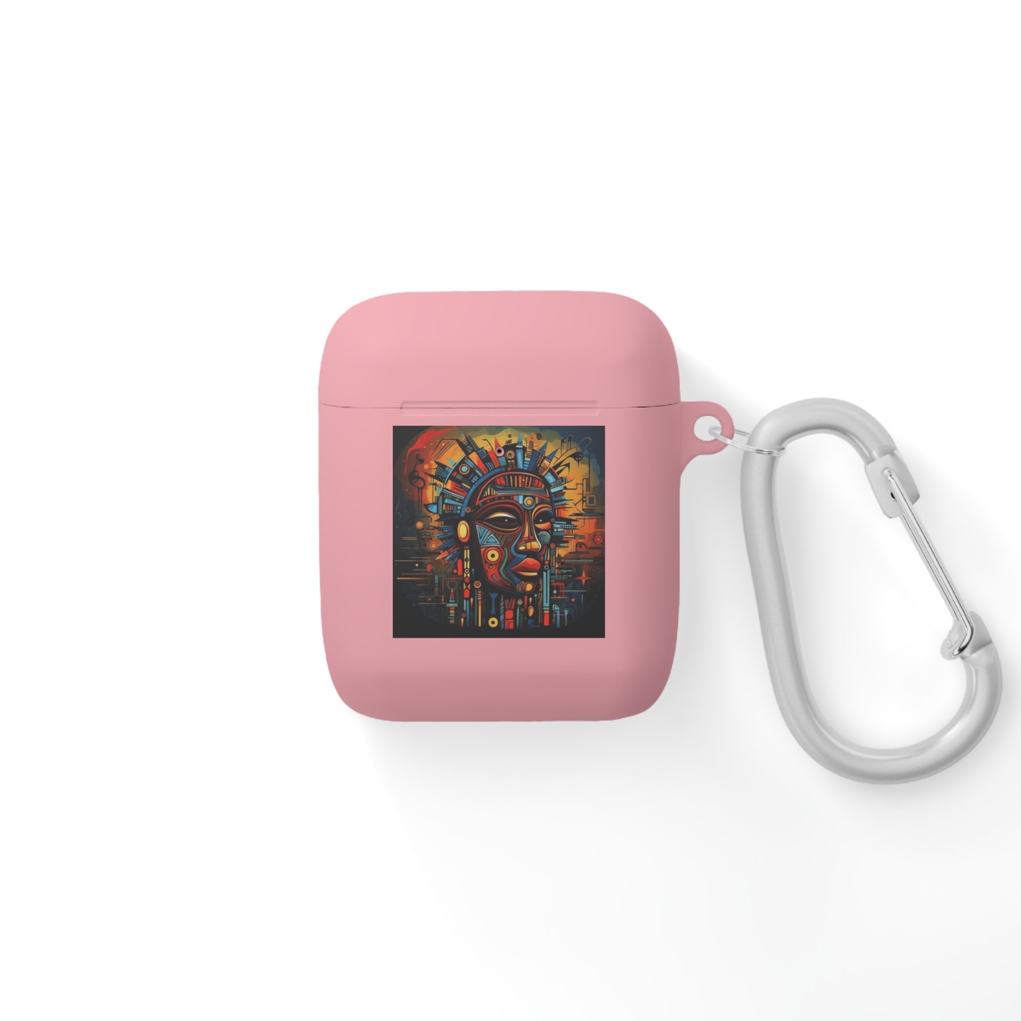 Tribal AirPods Case Cover, Unique Wireless Earbud Holder, Gift for Music Lovers, Vibrant Art Accessory, Great for Festivals Printify