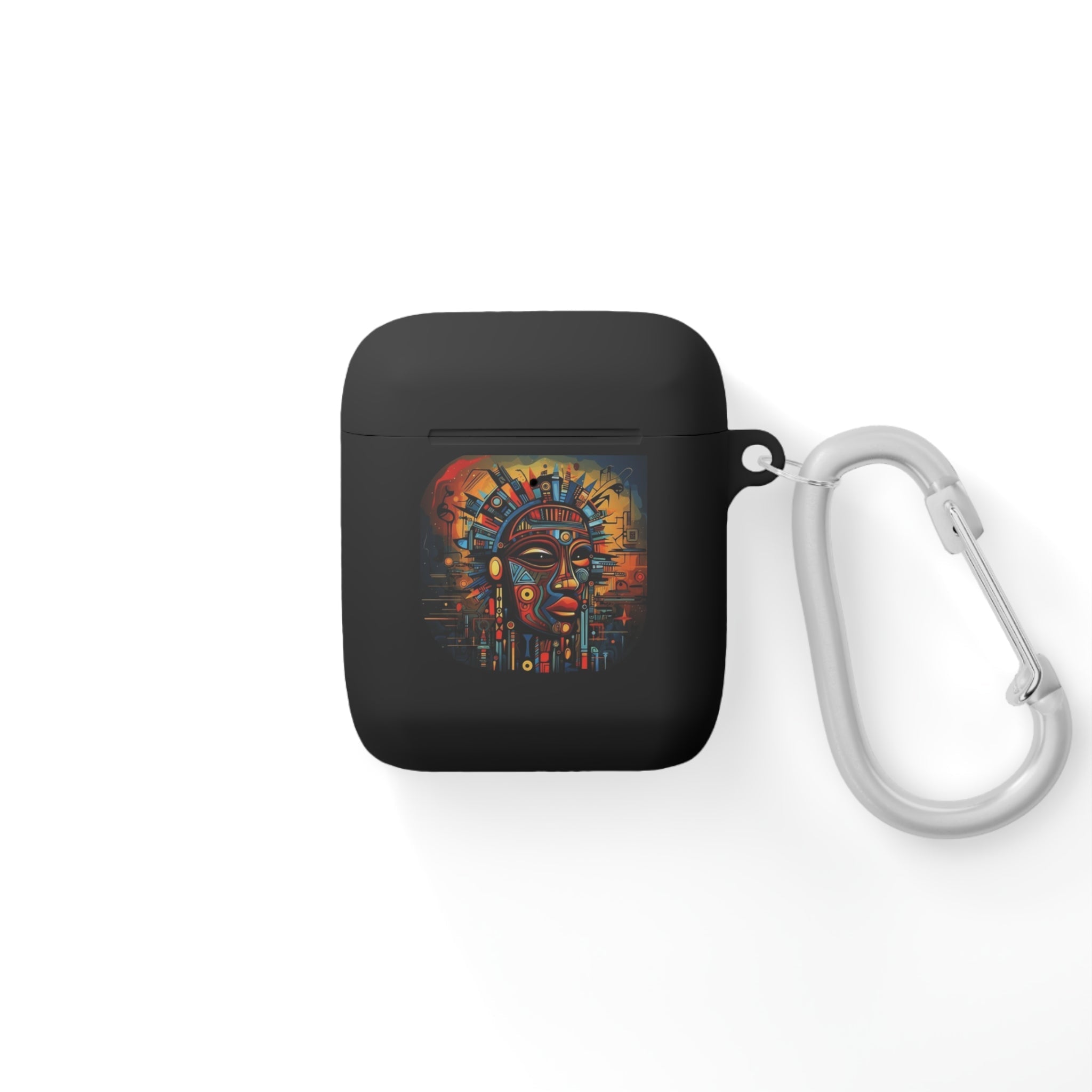 Tribal AirPods Case Cover, Unique Wireless Earbud Holder, Gift for Music Lovers, Vibrant Art Accessory, Great for Festivals Printify