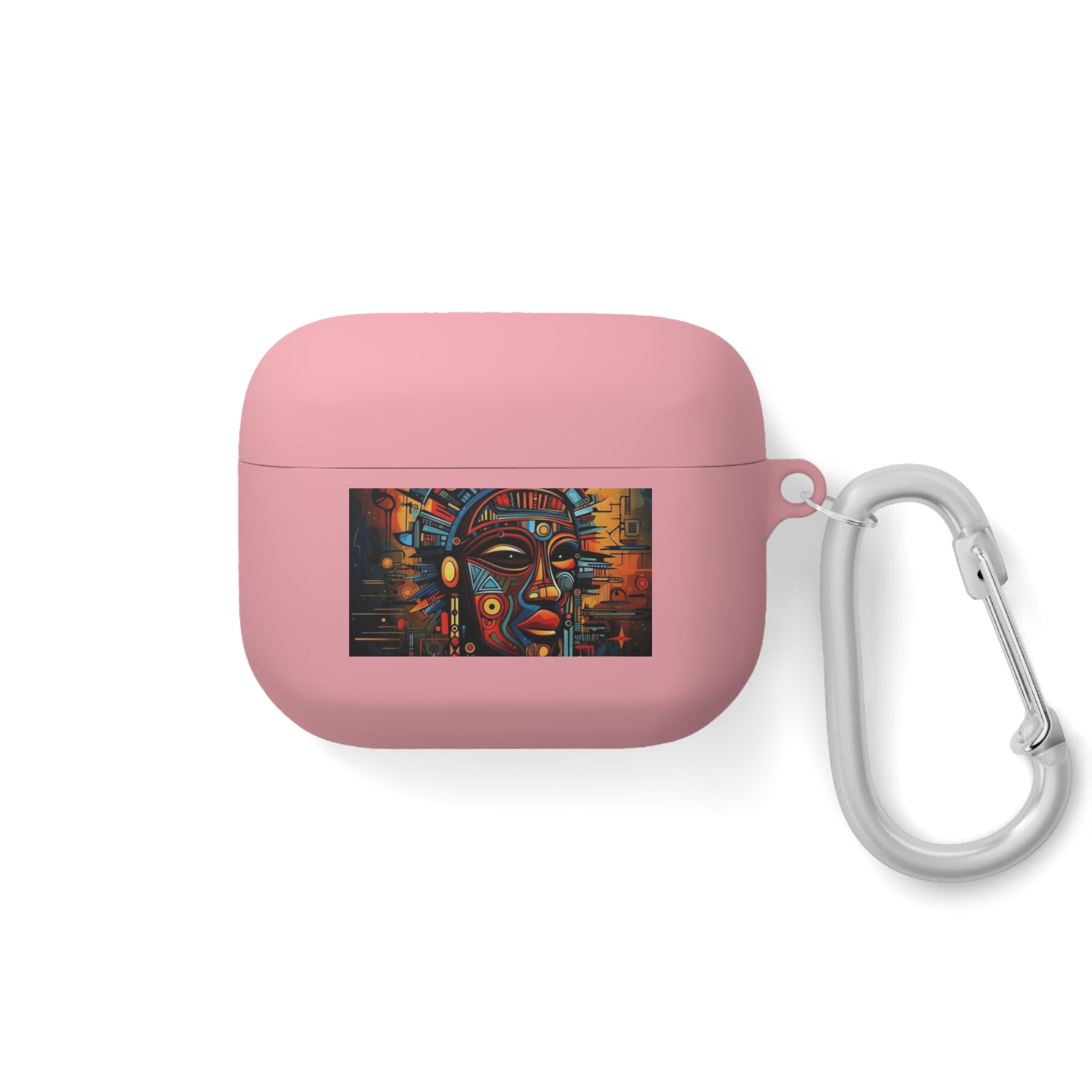 Tribal AirPods Case Cover, Unique Wireless Earbud Holder, Gift for Music Lovers, Vibrant Art Accessory, Great for Festivals Printify