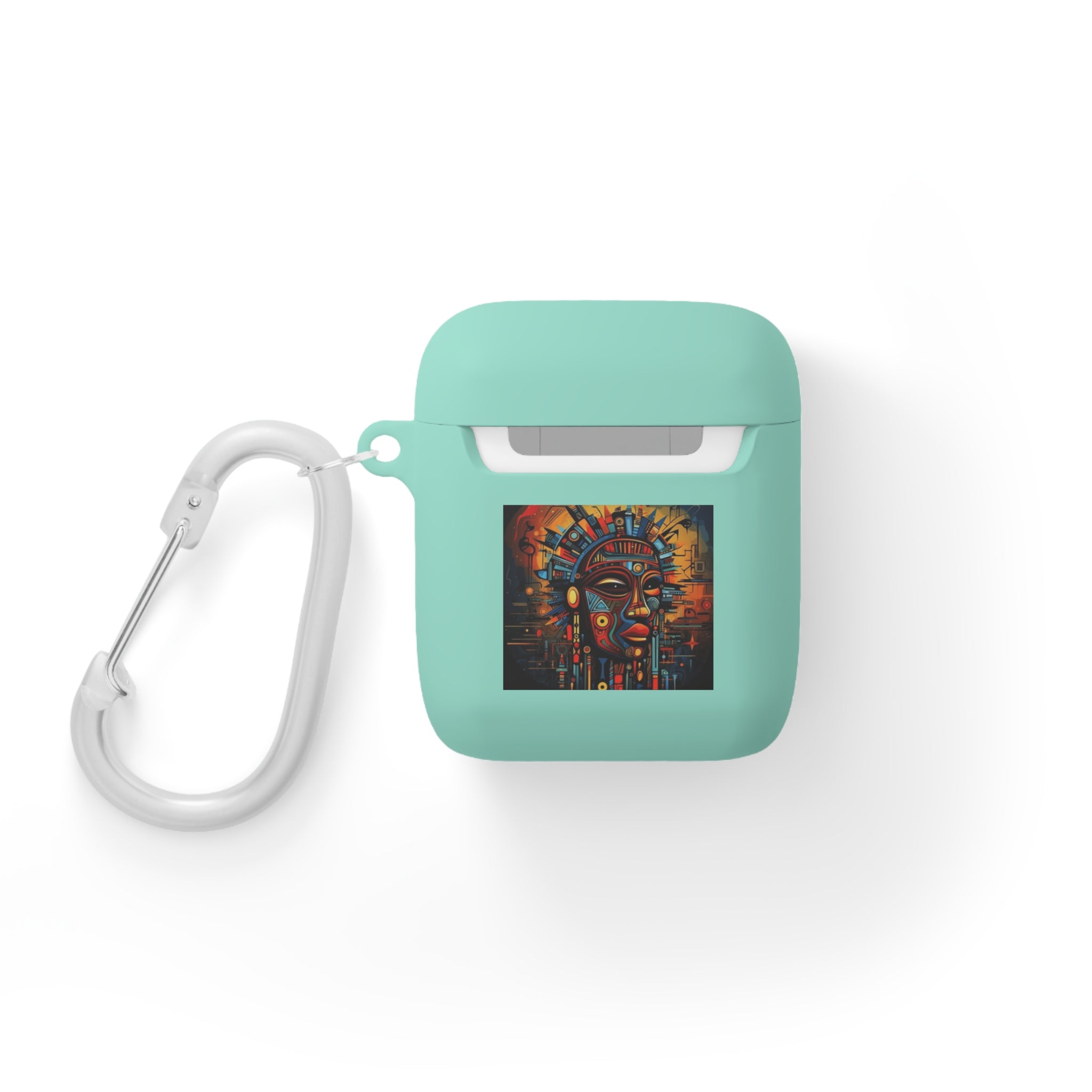 Tribal AirPods Case Cover, Unique Wireless Earbud Holder, Gift for Music Lovers, Vibrant Art Accessory, Great for Festivals Printify