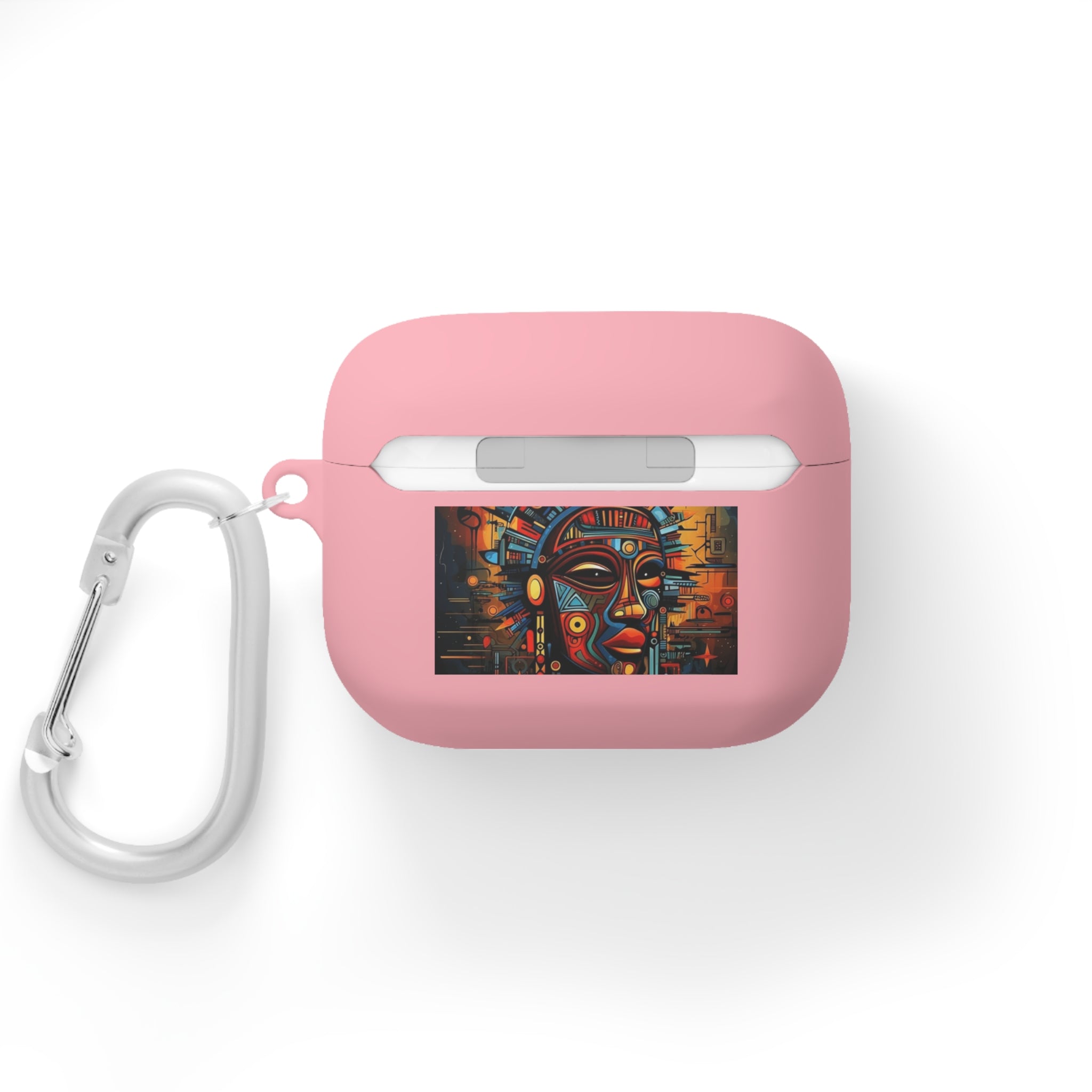 Tribal AirPods Case Cover, Unique Wireless Earbud Holder, Gift for Music Lovers, Vibrant Art Accessory, Great for Festivals Printify