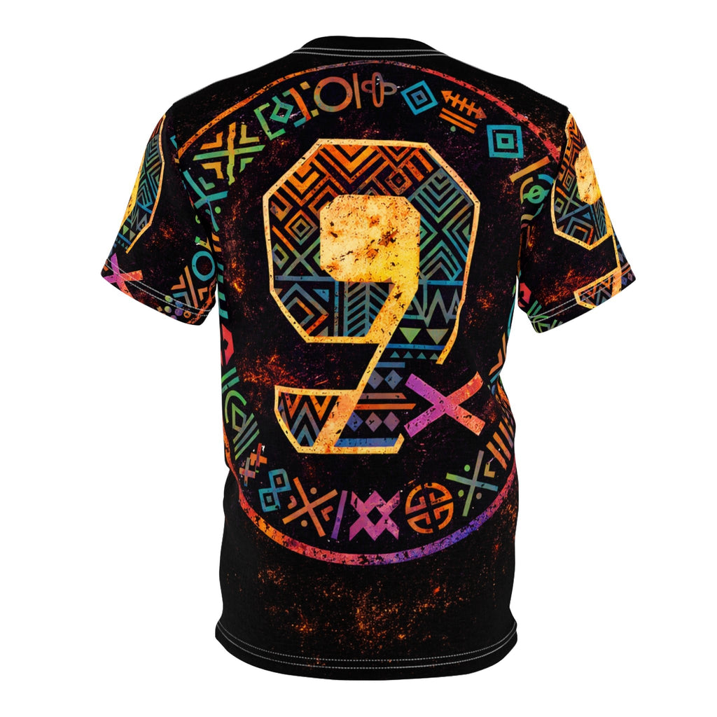 9 Ether Neon Frequency Graphic Tee Printify