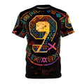 9 Ether Neon Frequency Graphic Tee Printify