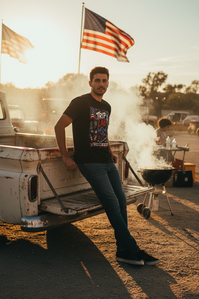 Trip Lab BBQ Tee — Tailgate Cookout V4