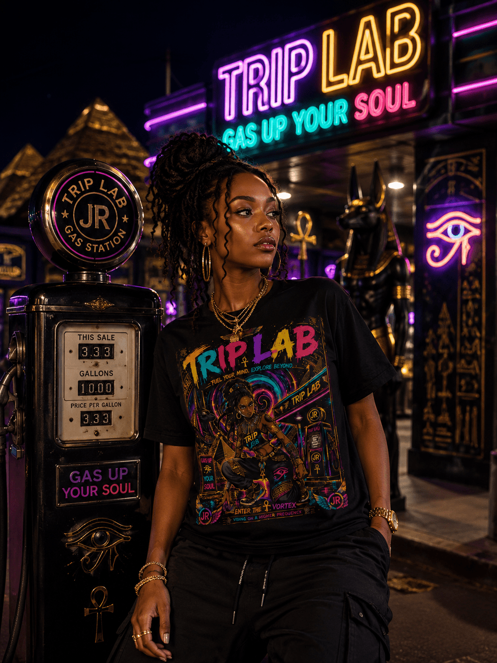Trip Lab Egyptian Tee — JR Vortex Fuel Your Mind Collection.