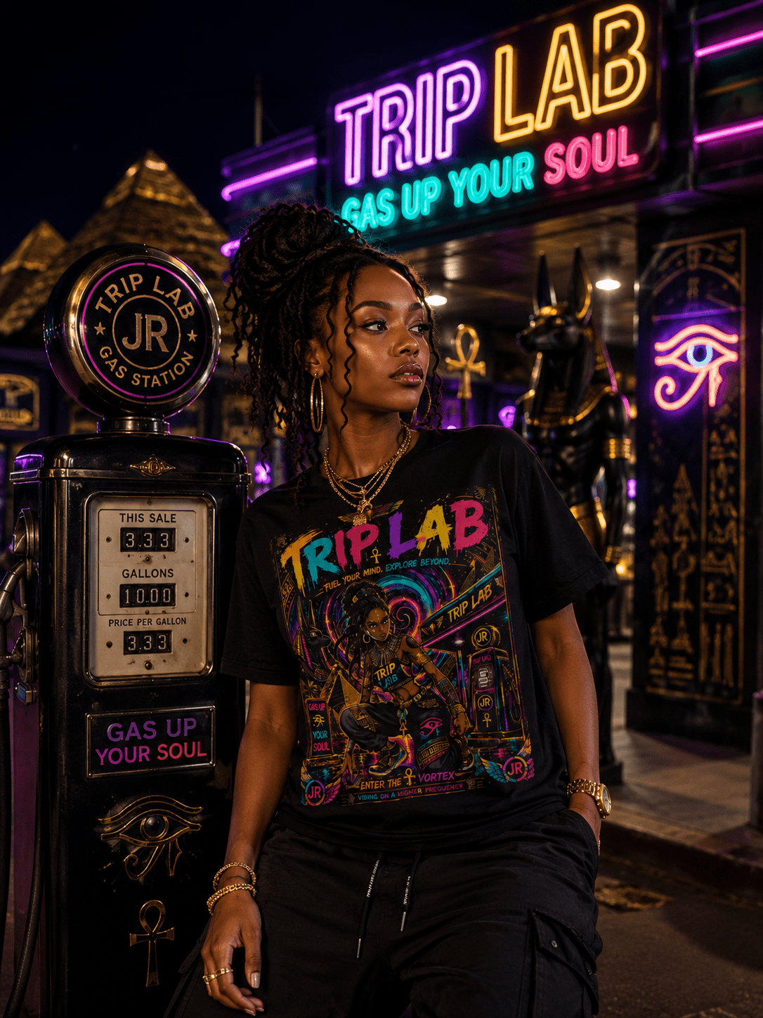 Trip Lab Egyptian Tee — JR Vortex Fuel Your Mind Collection.