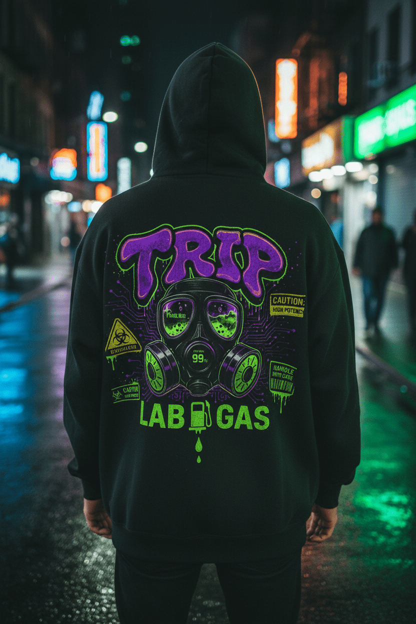 TRIP Lab Gas Hoodie Lifestyle - Back Shot